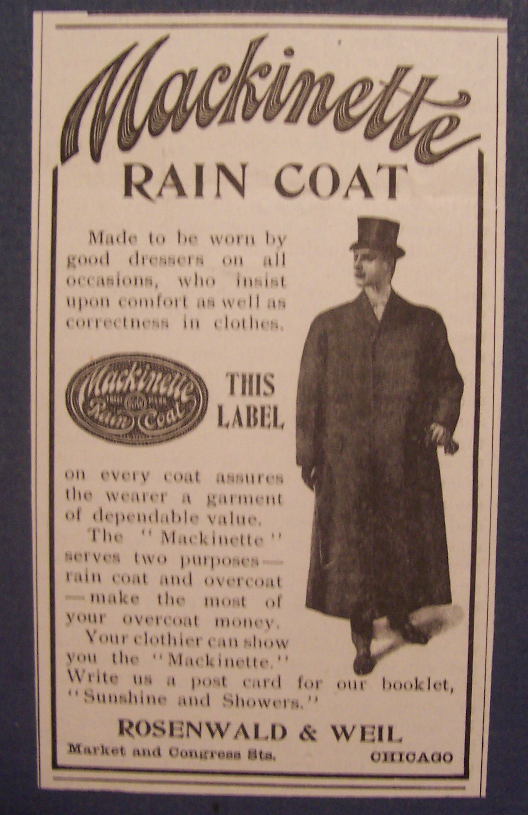 1904 Mackinette Rain Coat