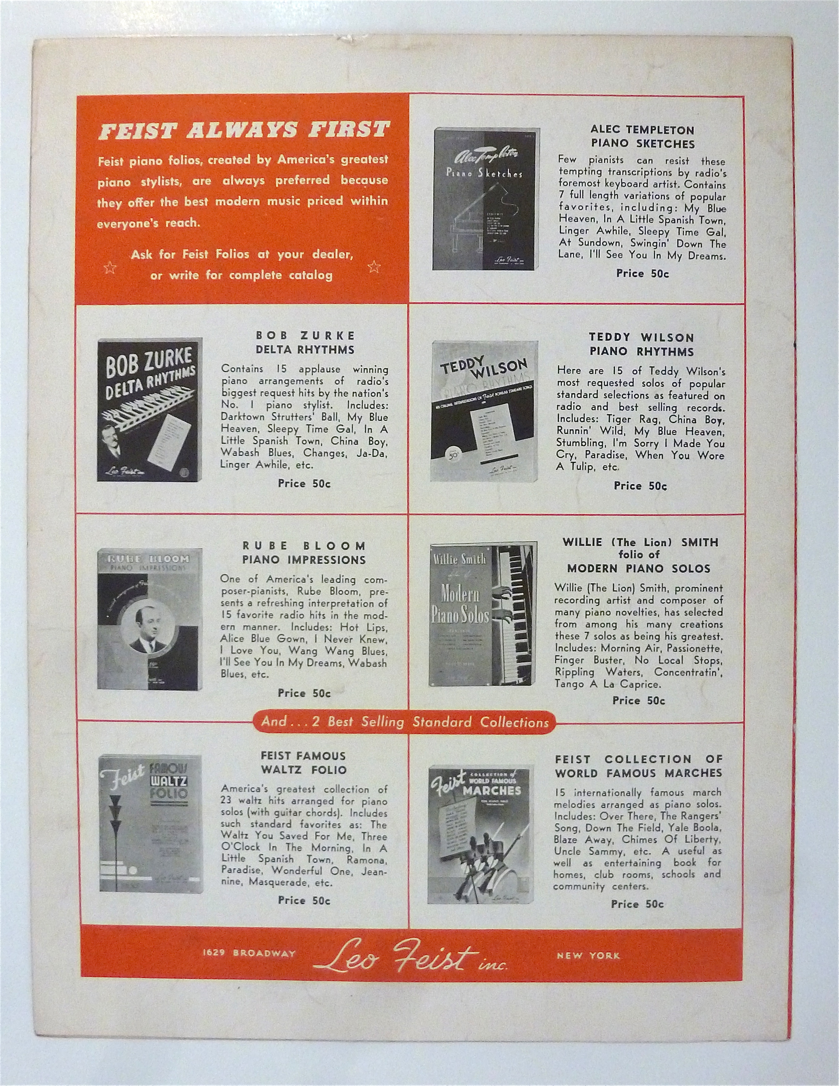 Sheet Music For 1941 How About You?