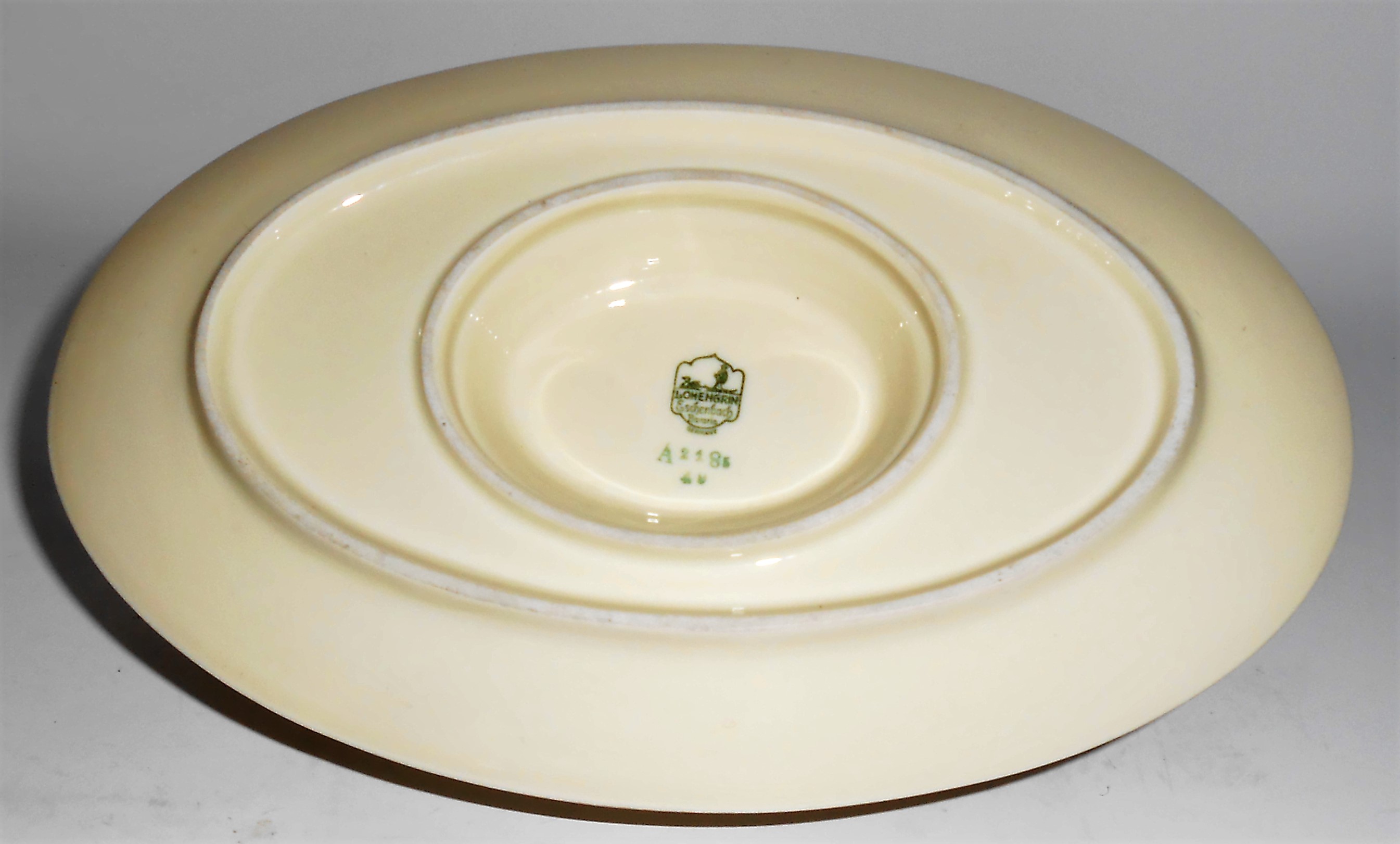 Eschenbach China Porcelain Black/Gold Bands Gravy Bowl