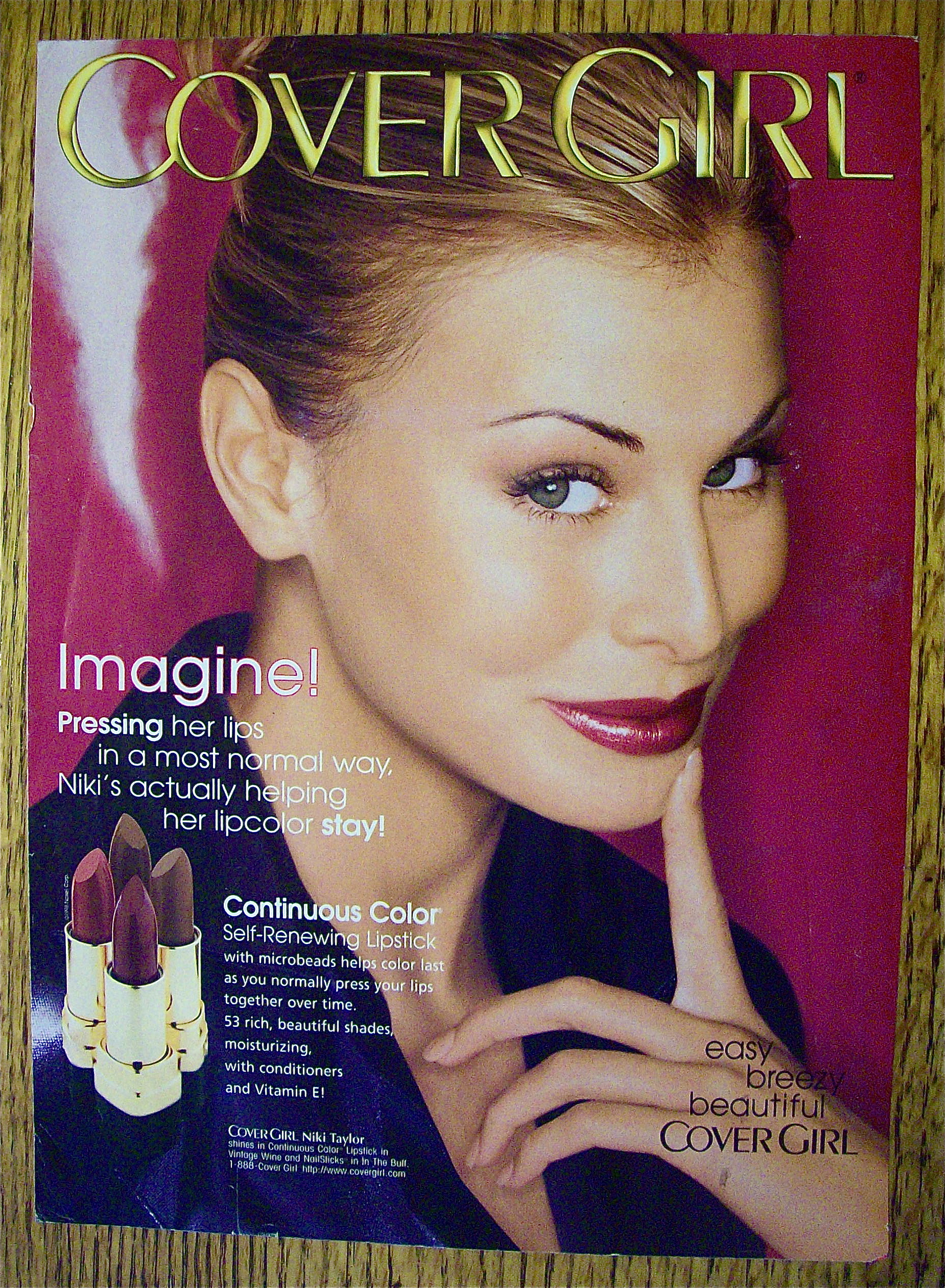 1999 Cover Girl Lipstick with Niki Taylor