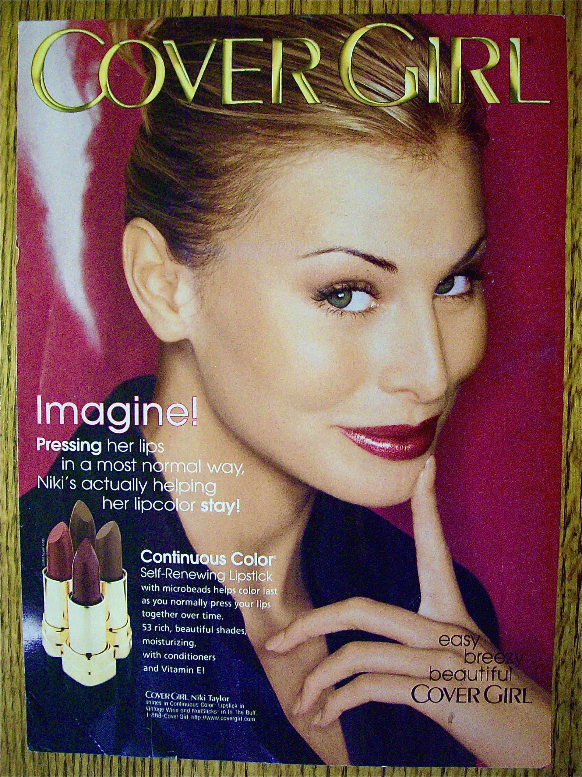 1999 Cover Girl Lipstick with Niki Taylor