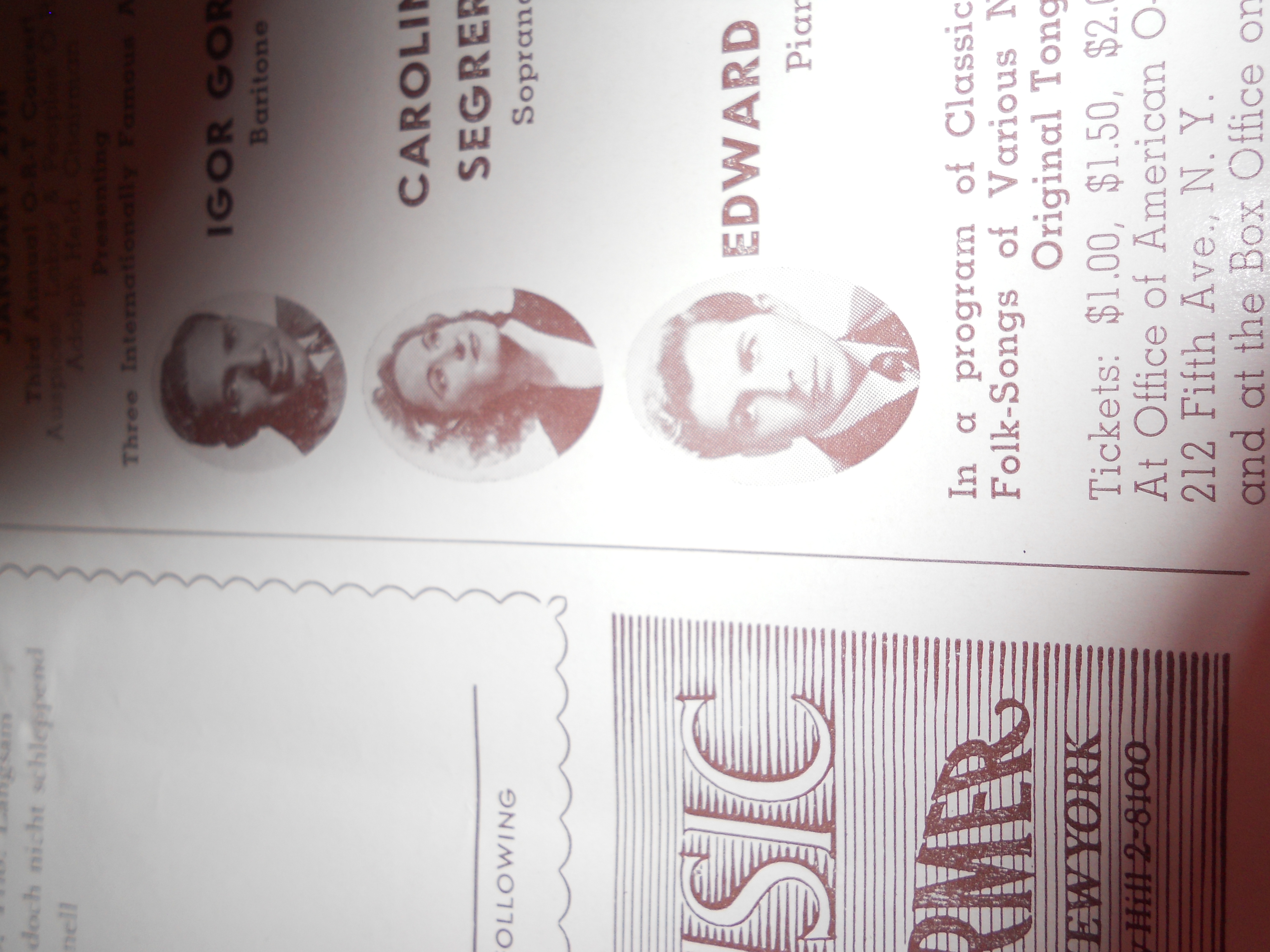 Carnegie Hall Golden Anniversary Season,1941
