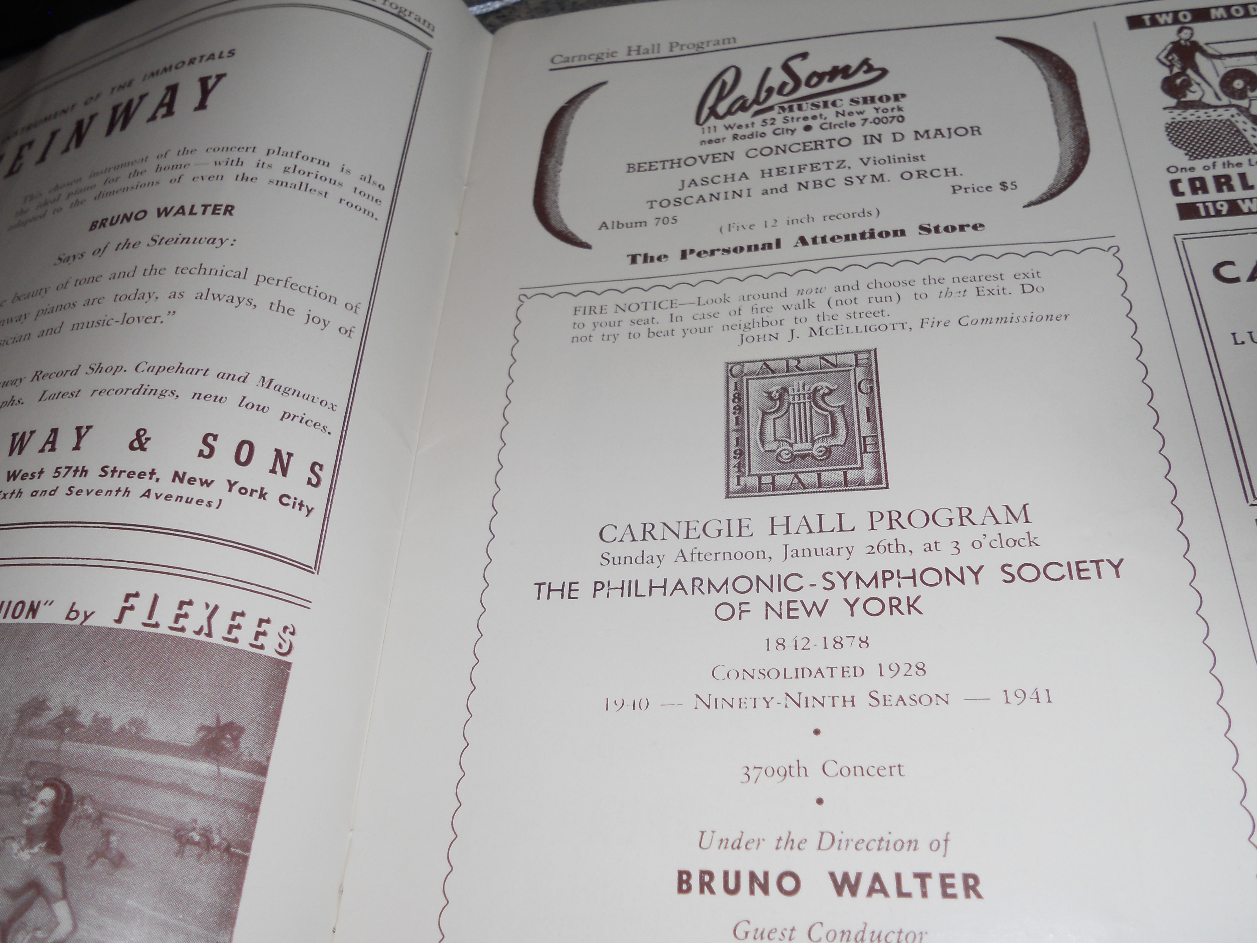 Carnegie Hall Golden Anniversary Season,1941