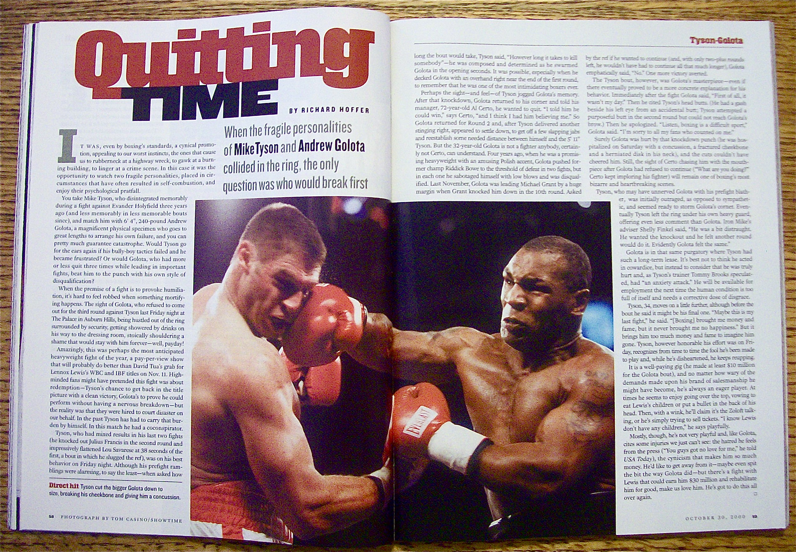 Sports Illustrated Magazine October 30, 2000 K. Garnett