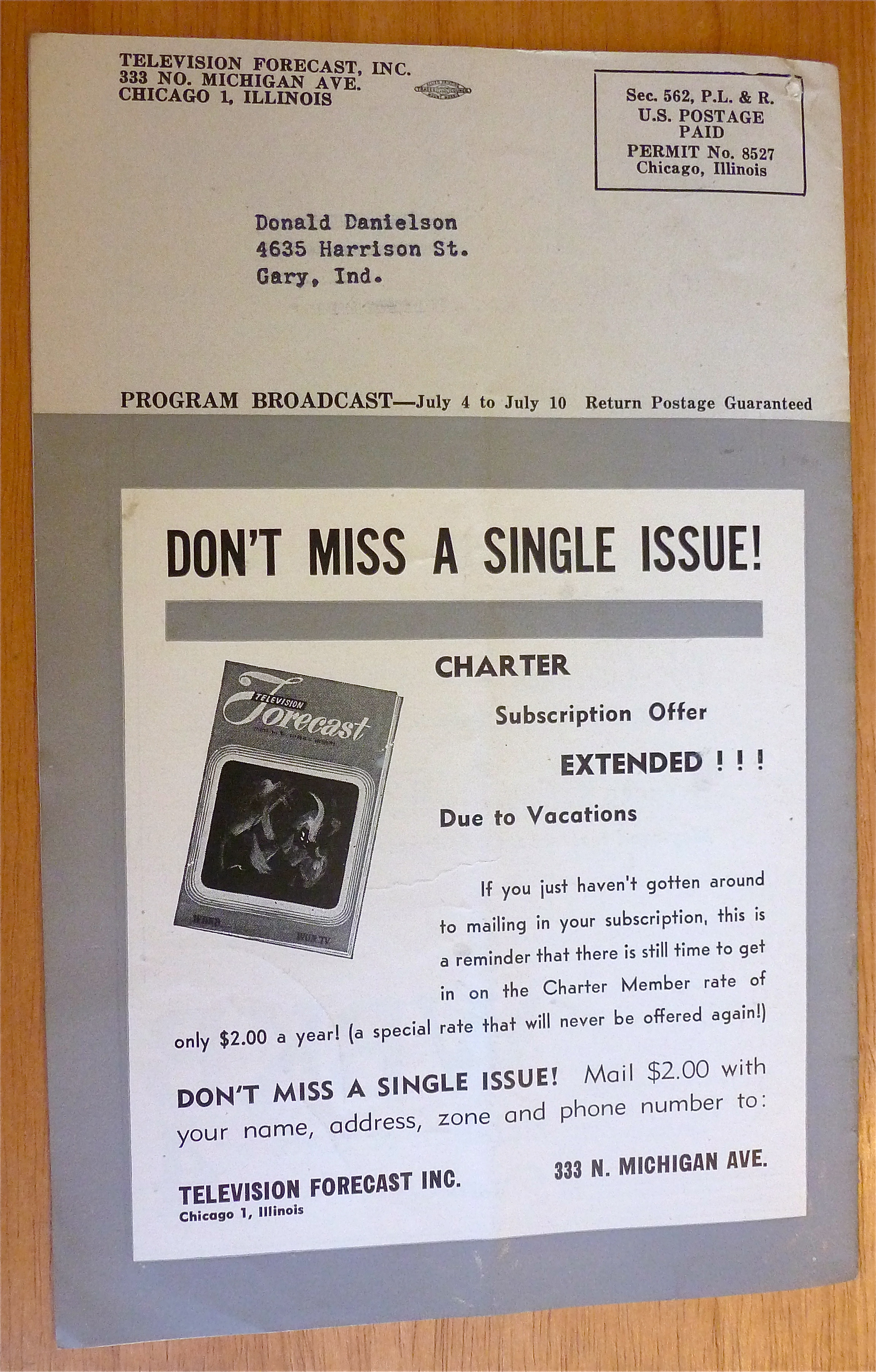 1948 Chicago Television Forecast Vol.1-#9 Freedom Train