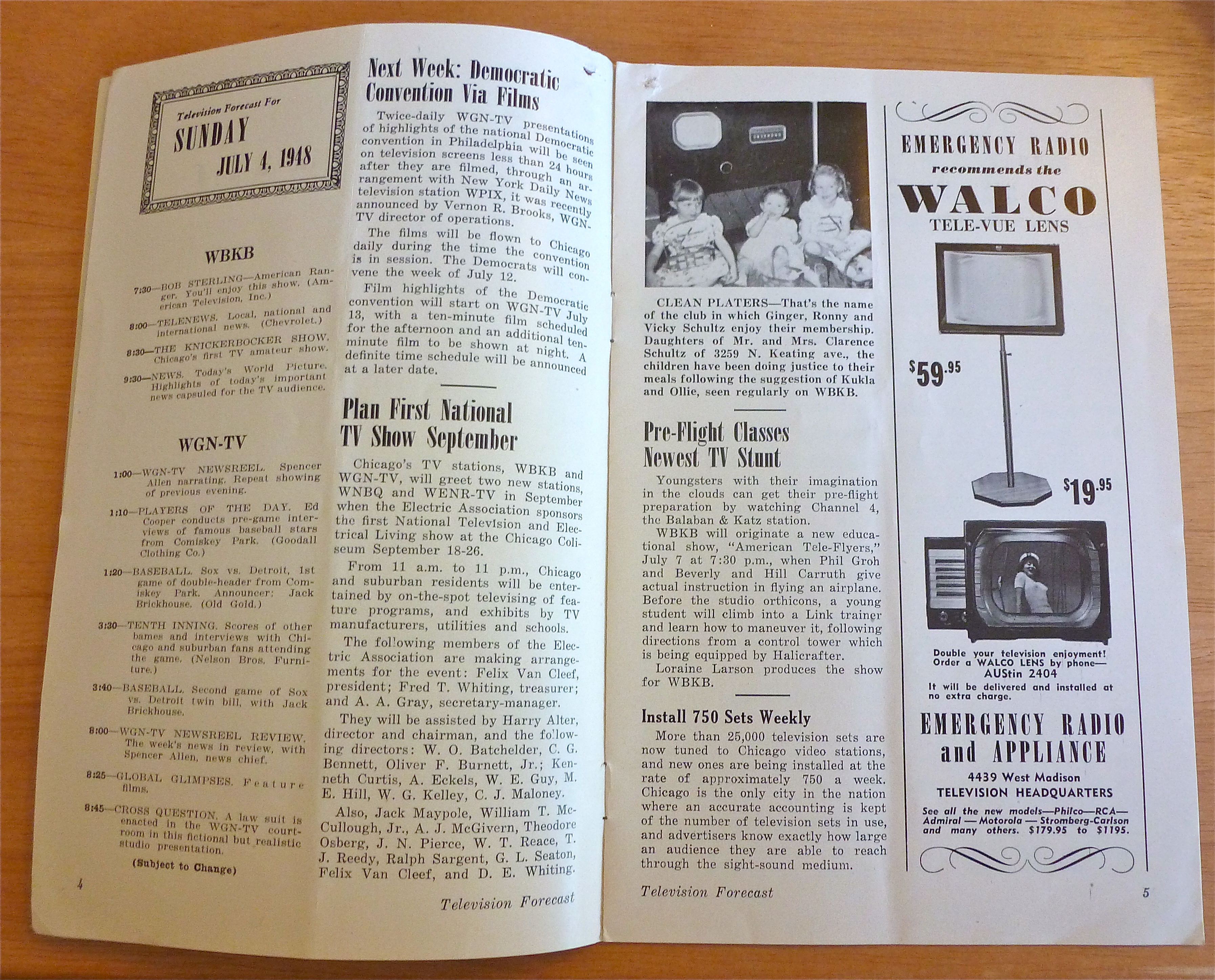 1948 Chicago Television Forecast Vol.1-#9 Freedom Train