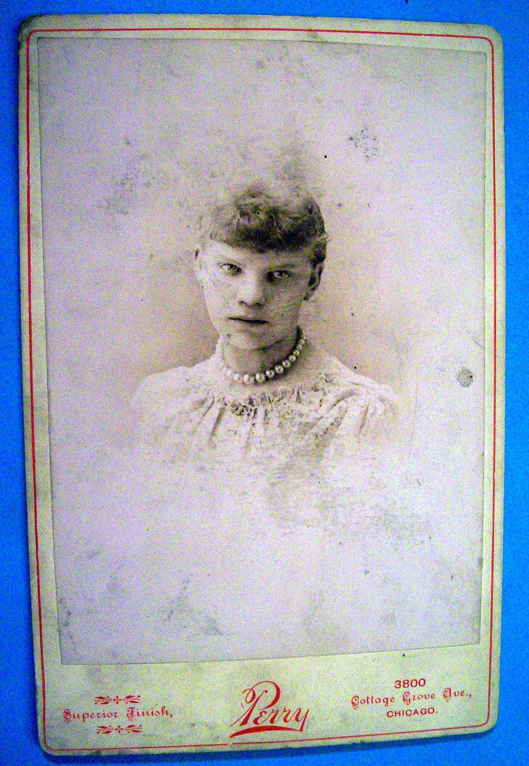 If Looks Could Kill - Cabinet Photo of an Angry Woman