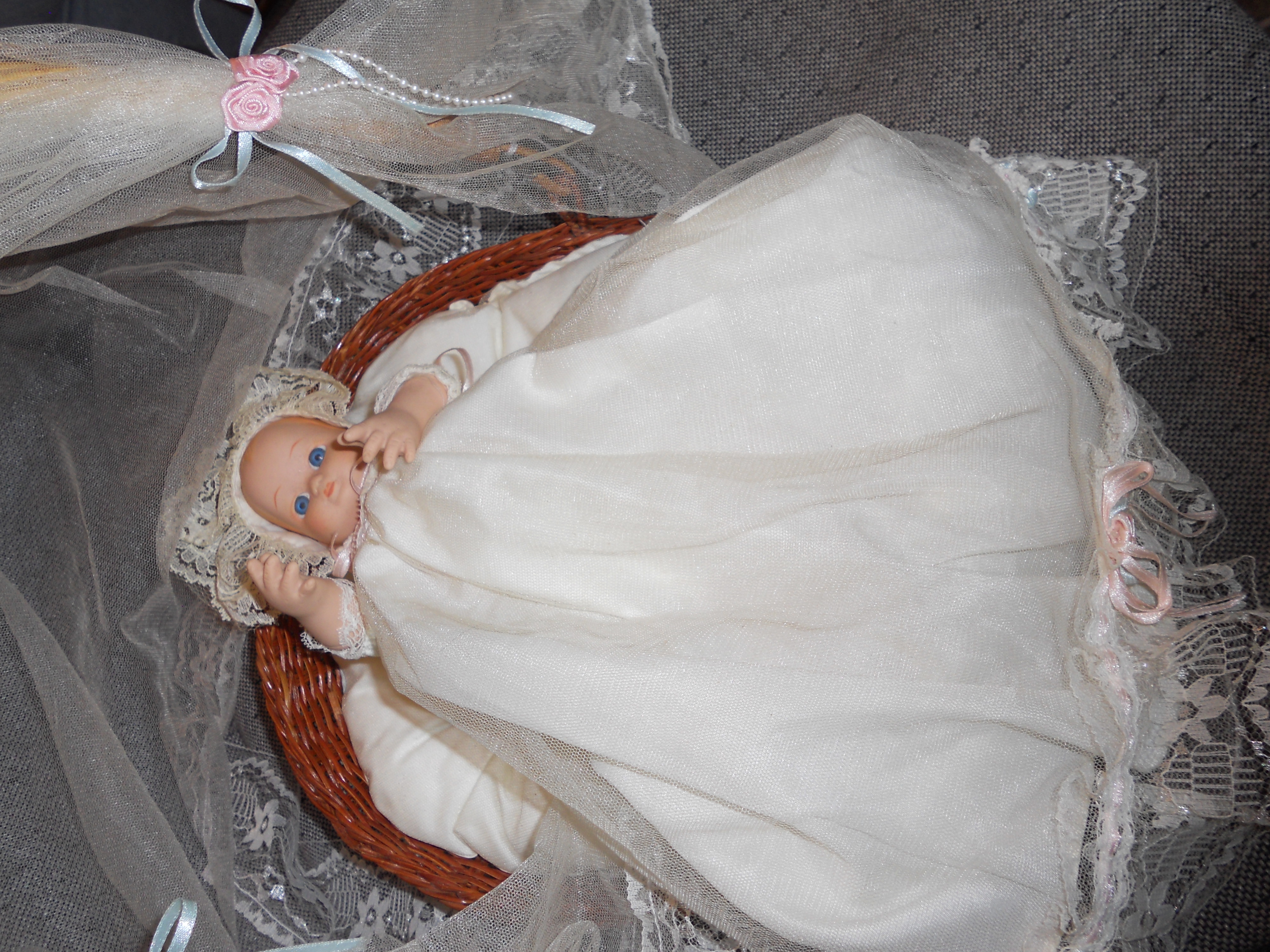 Musical Porcelain Baby Doll Jesus Loves Me