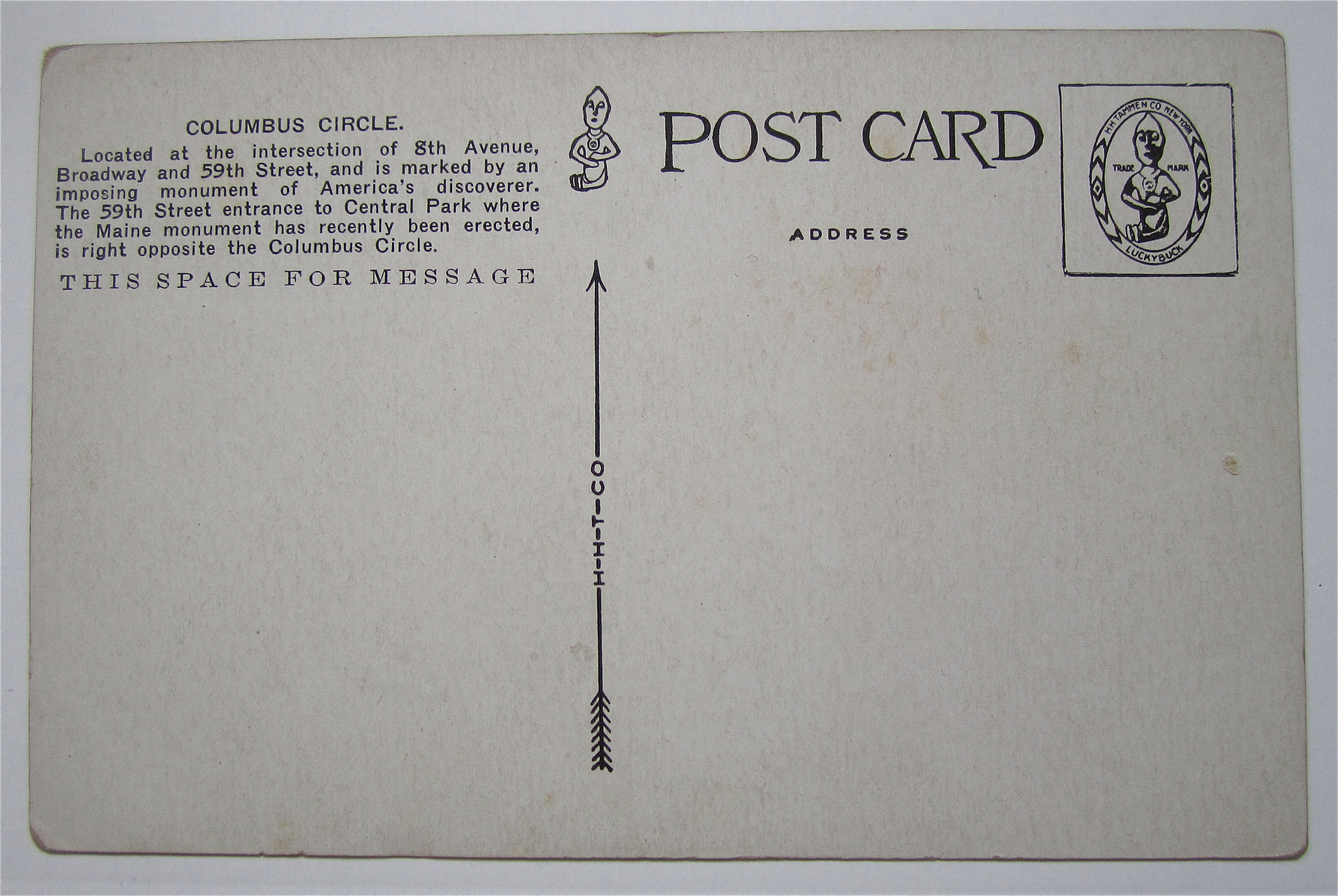 Columbus Circle, New York Postcard