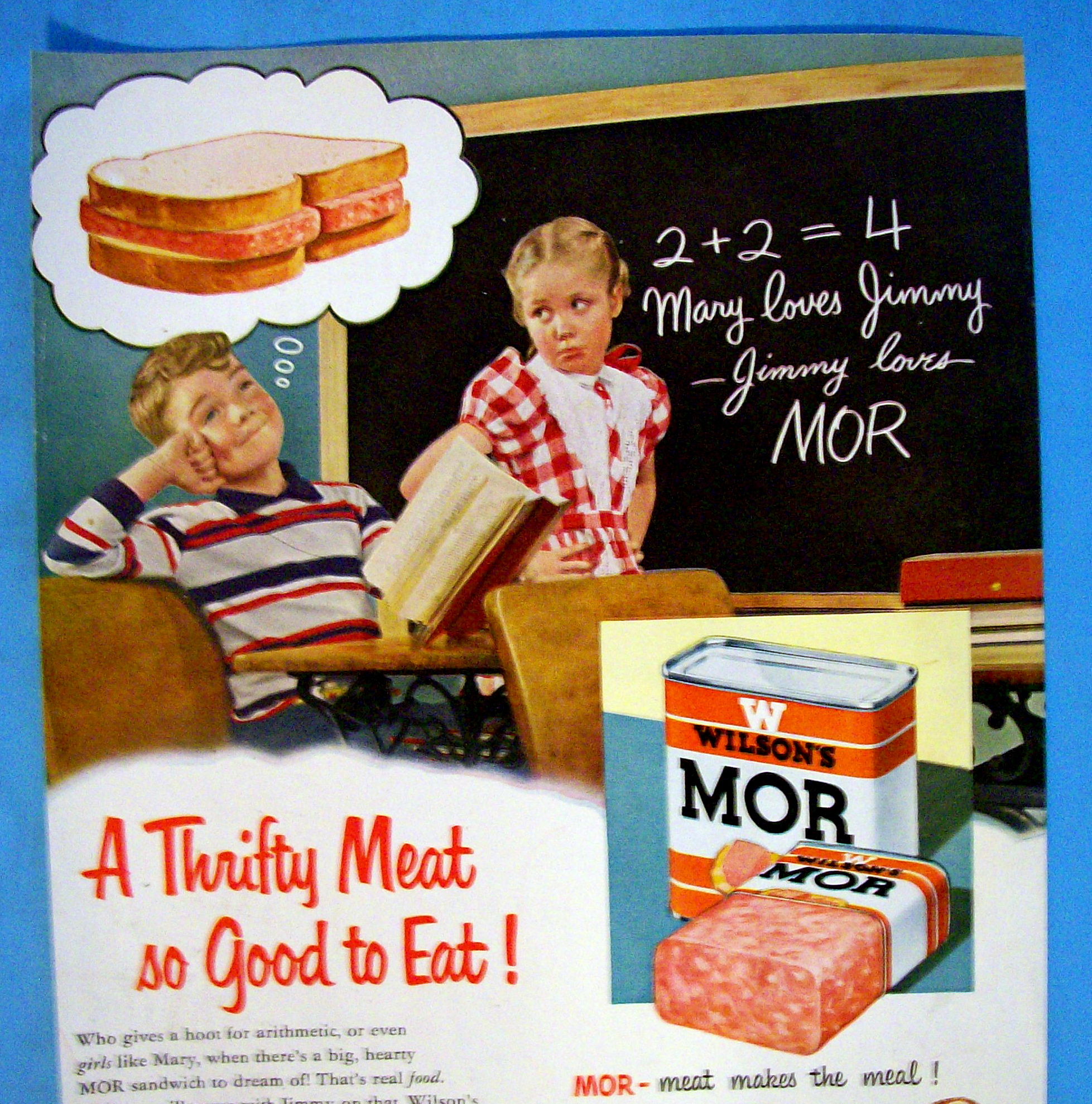 Vintage Ad: 1951 Wilson Mor Meat