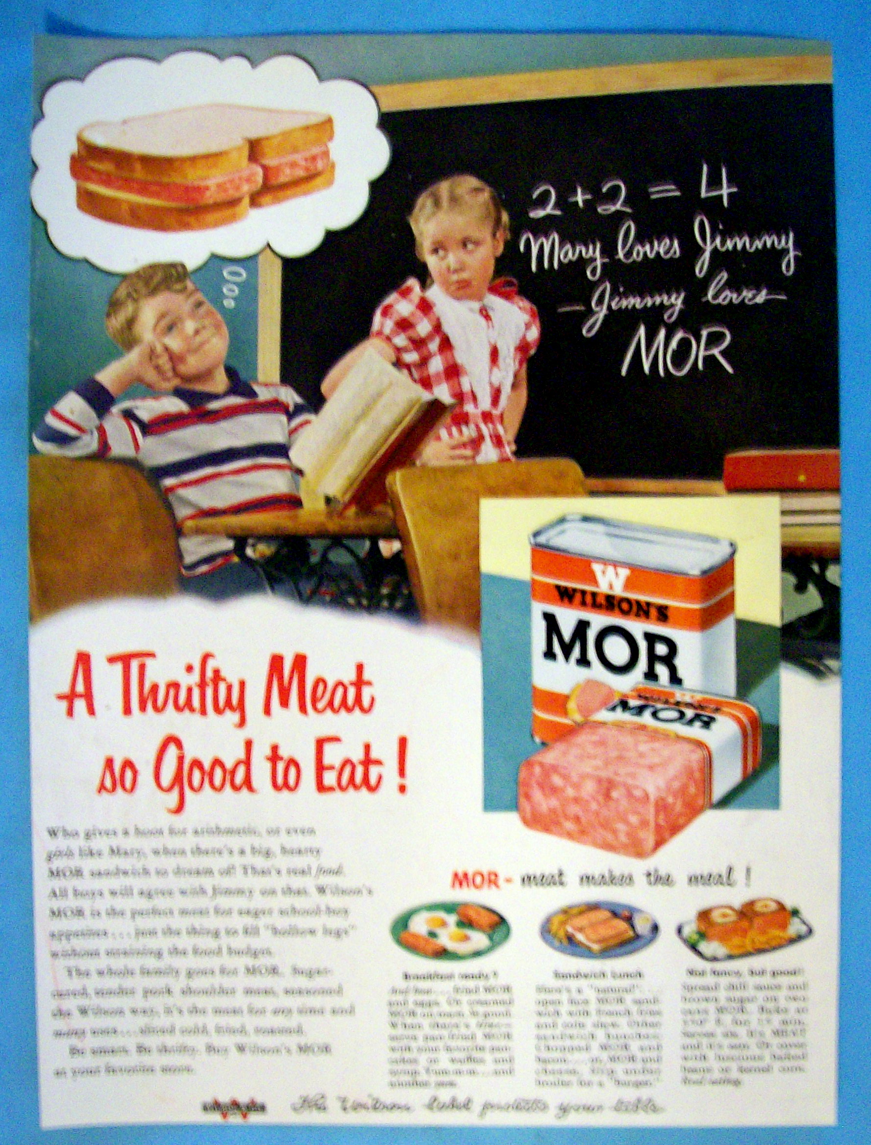 Vintage Ad: 1951 Wilson Mor Meat