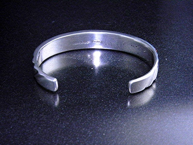 Calvin Begay Coral Sterling Silver Native American