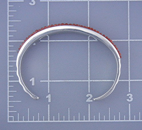 Calvin Begay Coral Sterling Silver Native American