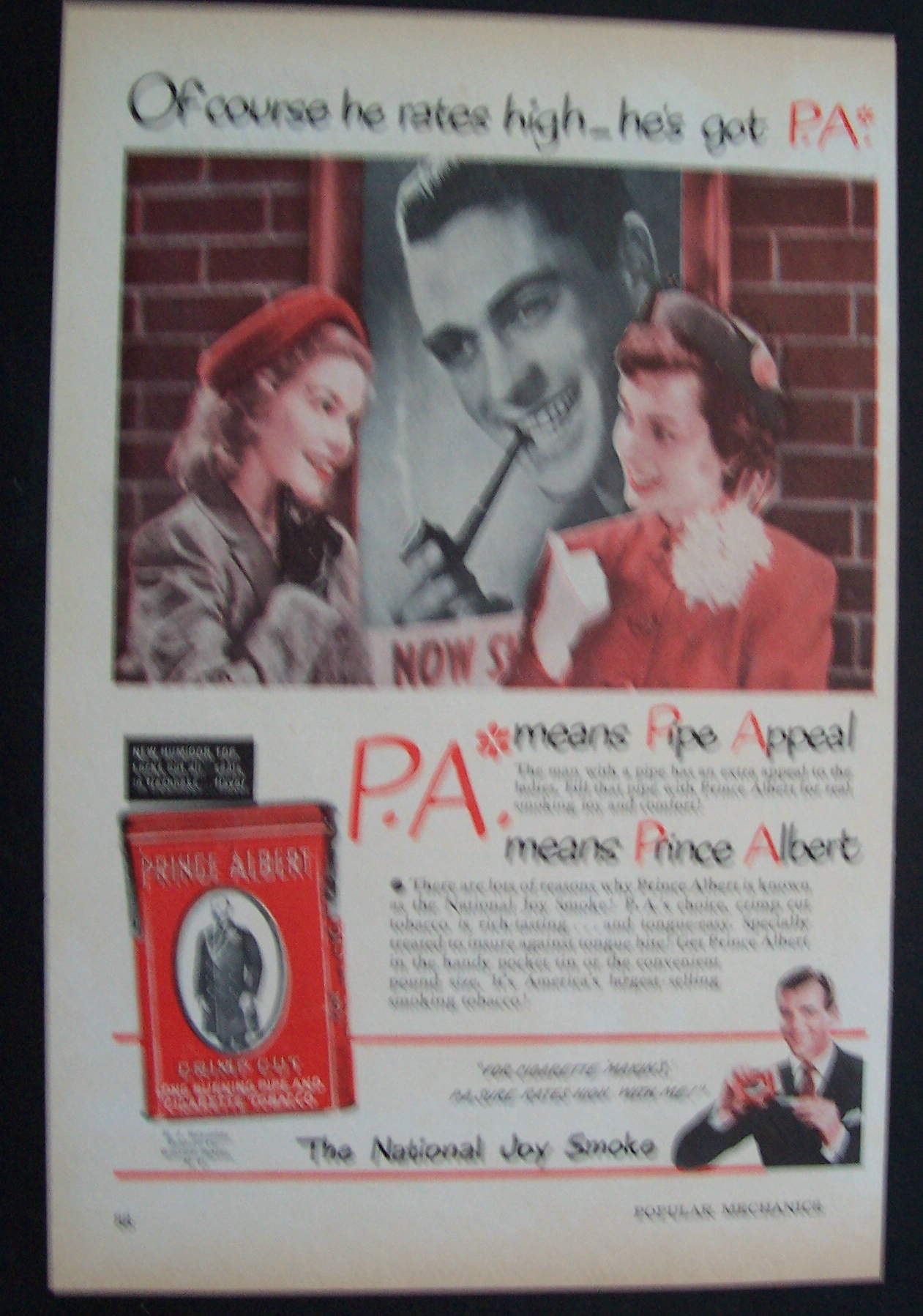 1949 Prince Albert Pipe & Cigarette Tobacco
