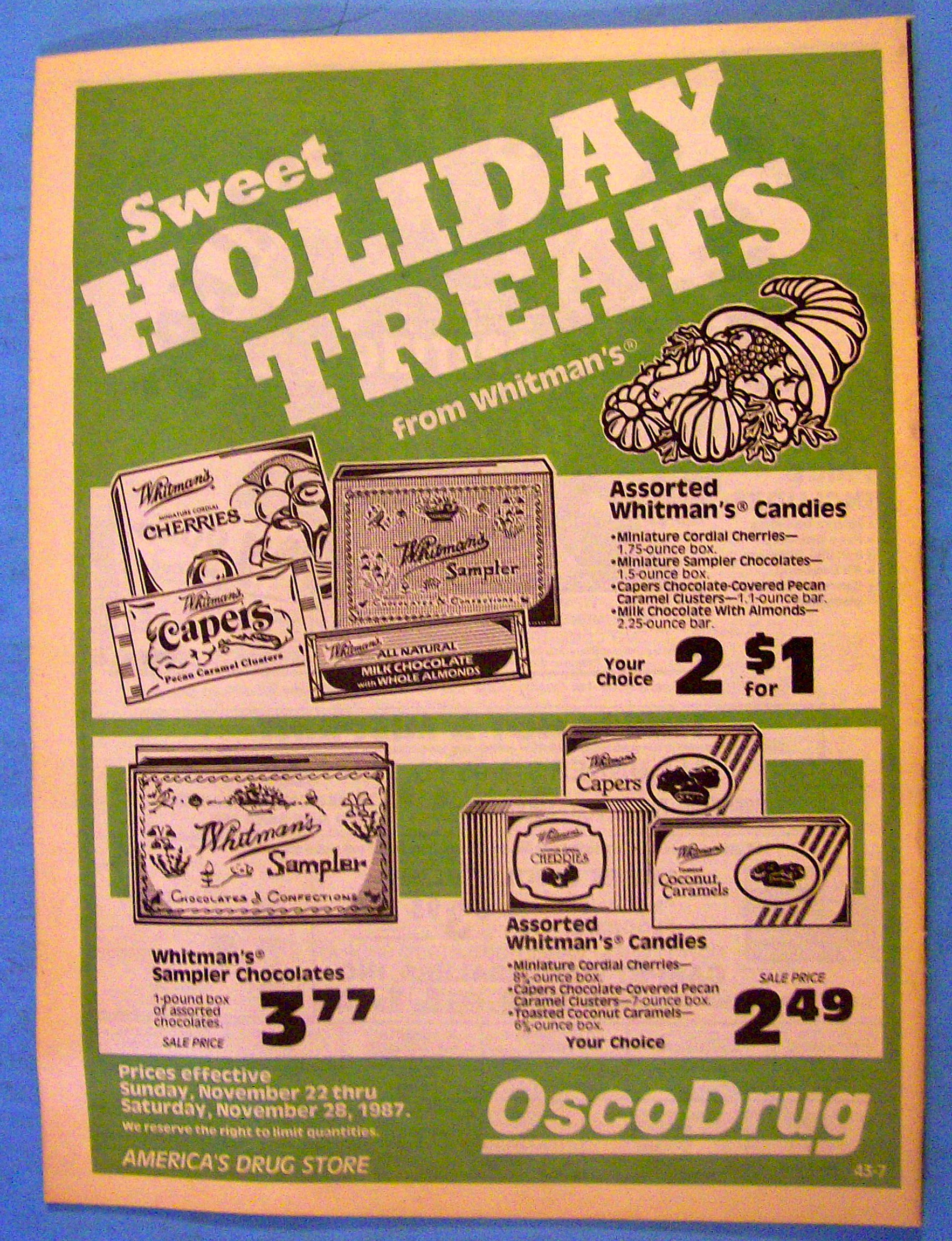 TV Week November 22-28, 1987 Hoover vs The Kennedys