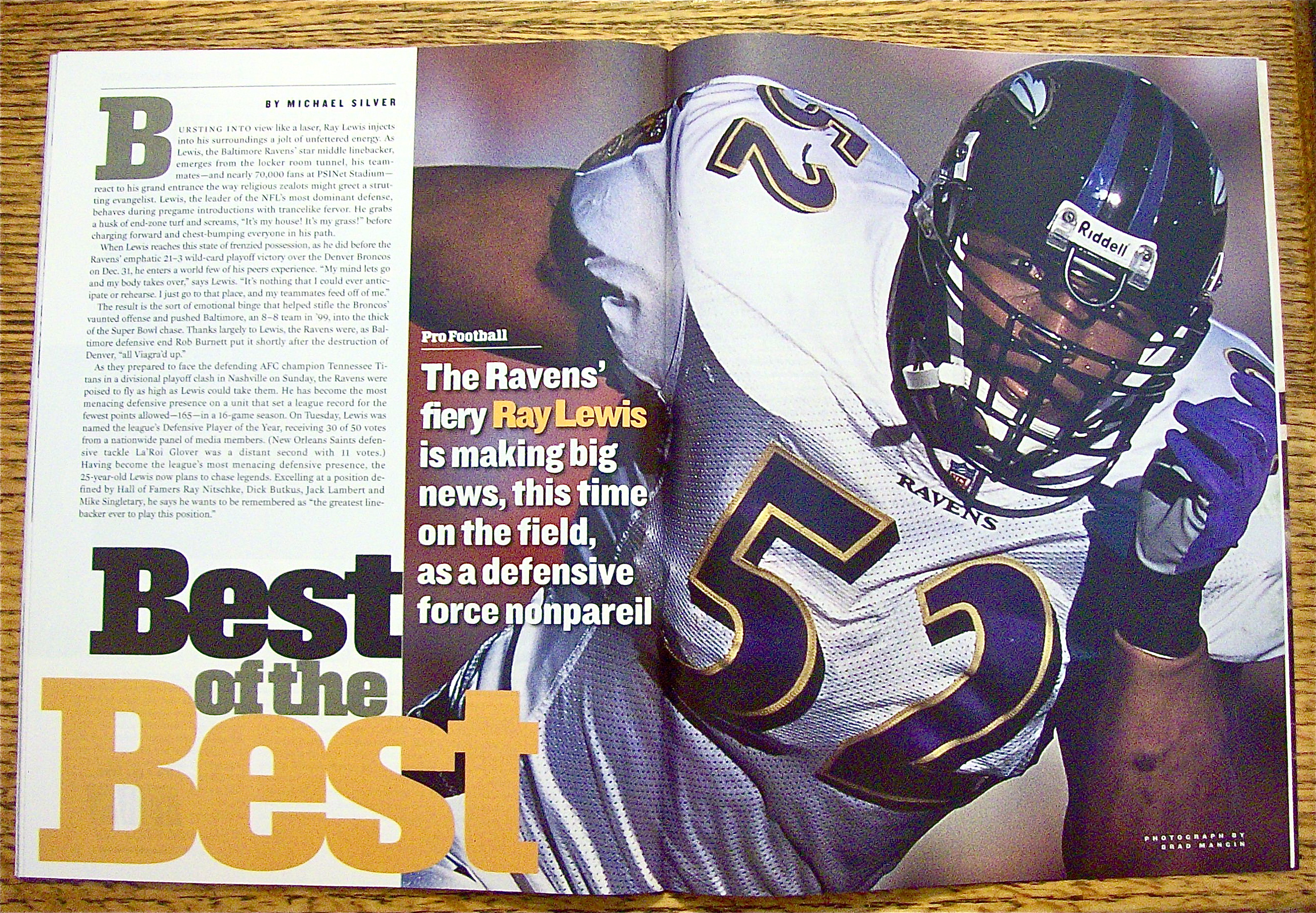 Sports Illustrated Magazine January 8, 2001 Quentin G.