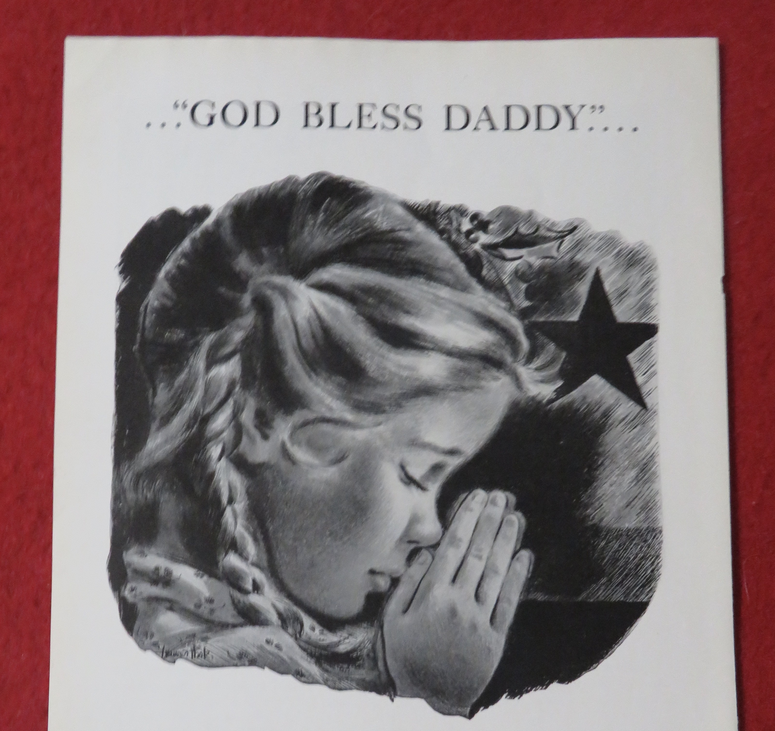 1944 Stromberg Carlson with Little Girl Praying
