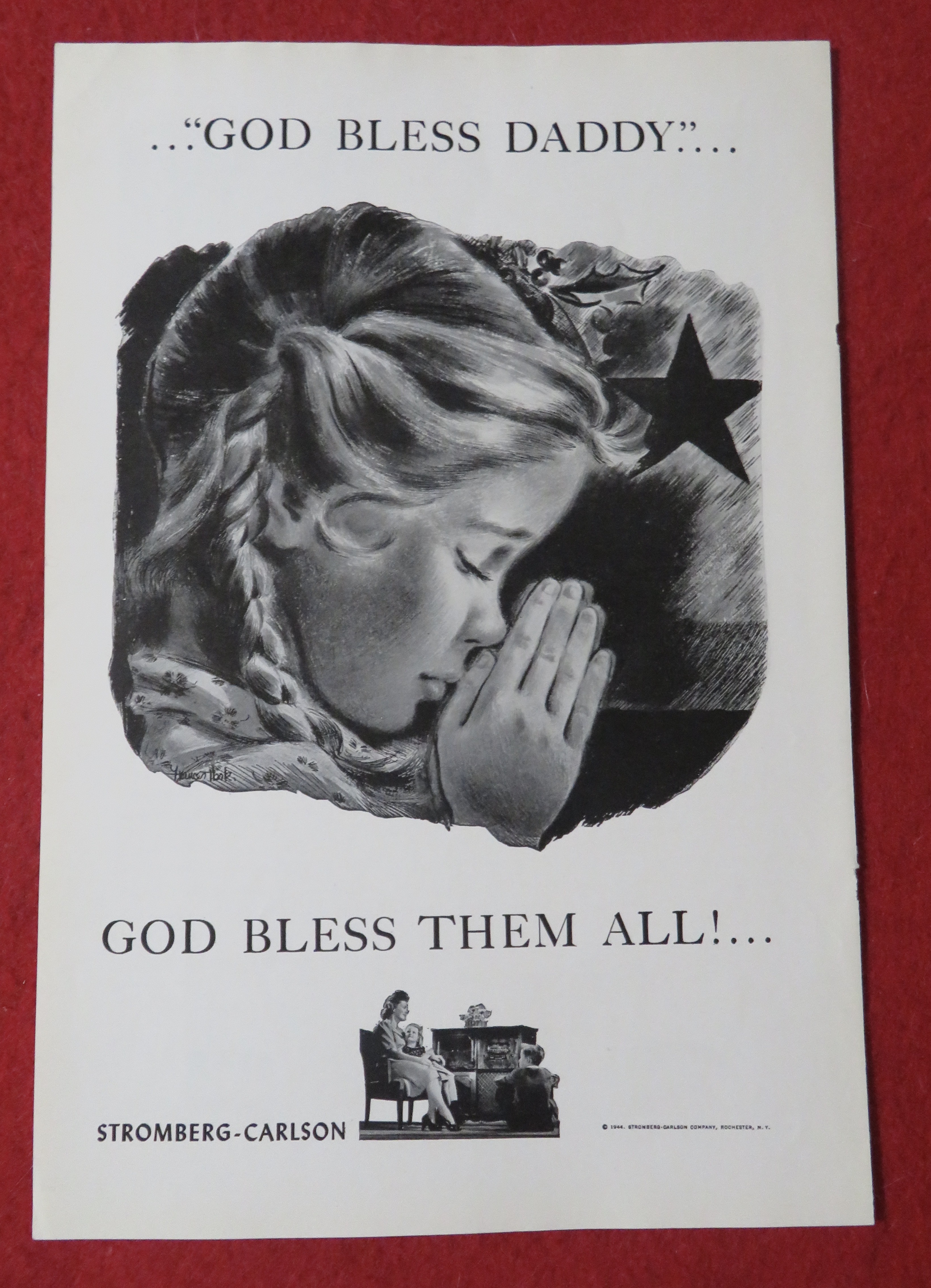 1944 Stromberg Carlson with Little Girl Praying