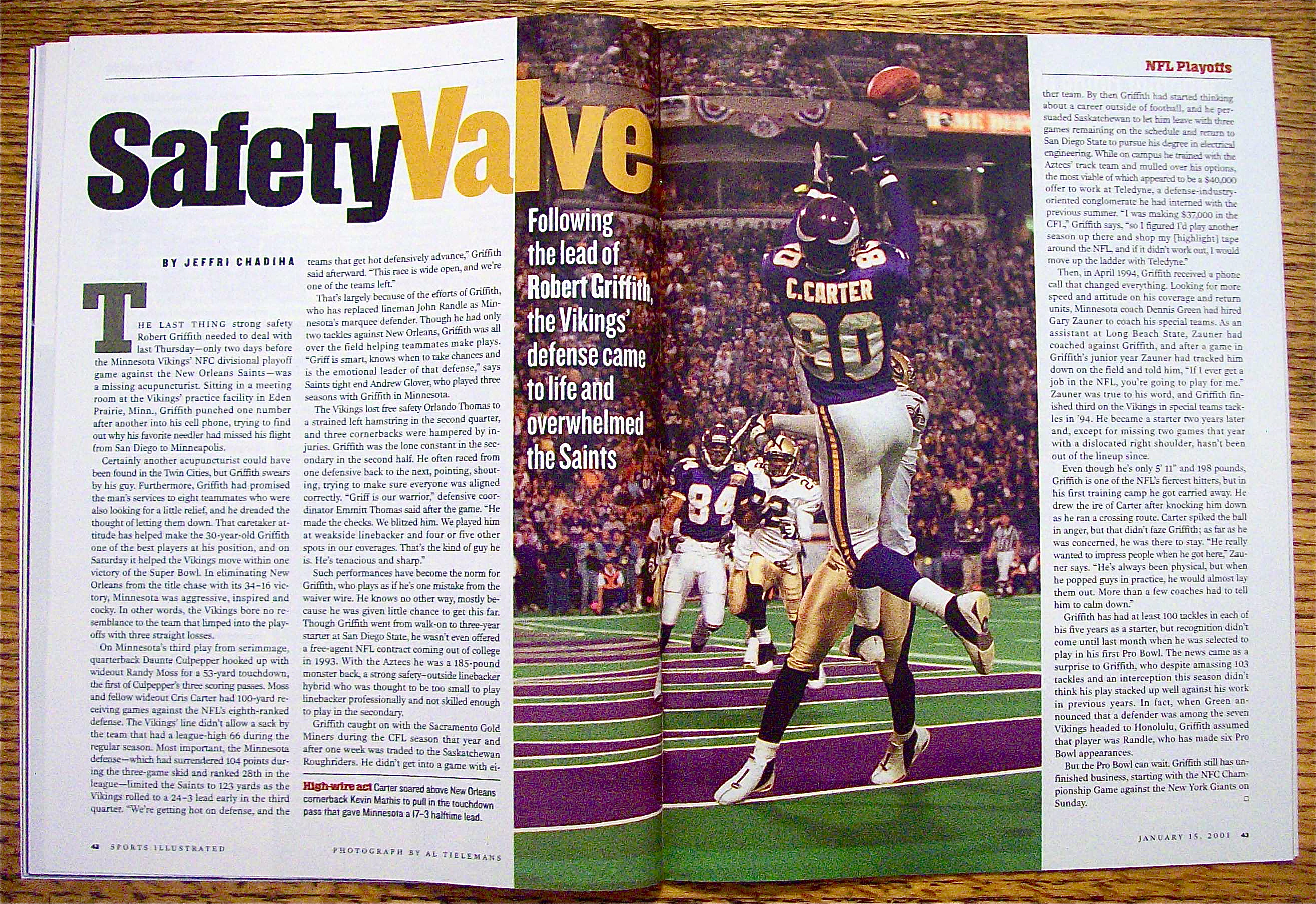Sports Illustrated Magazine January 15, 2001 Ravens