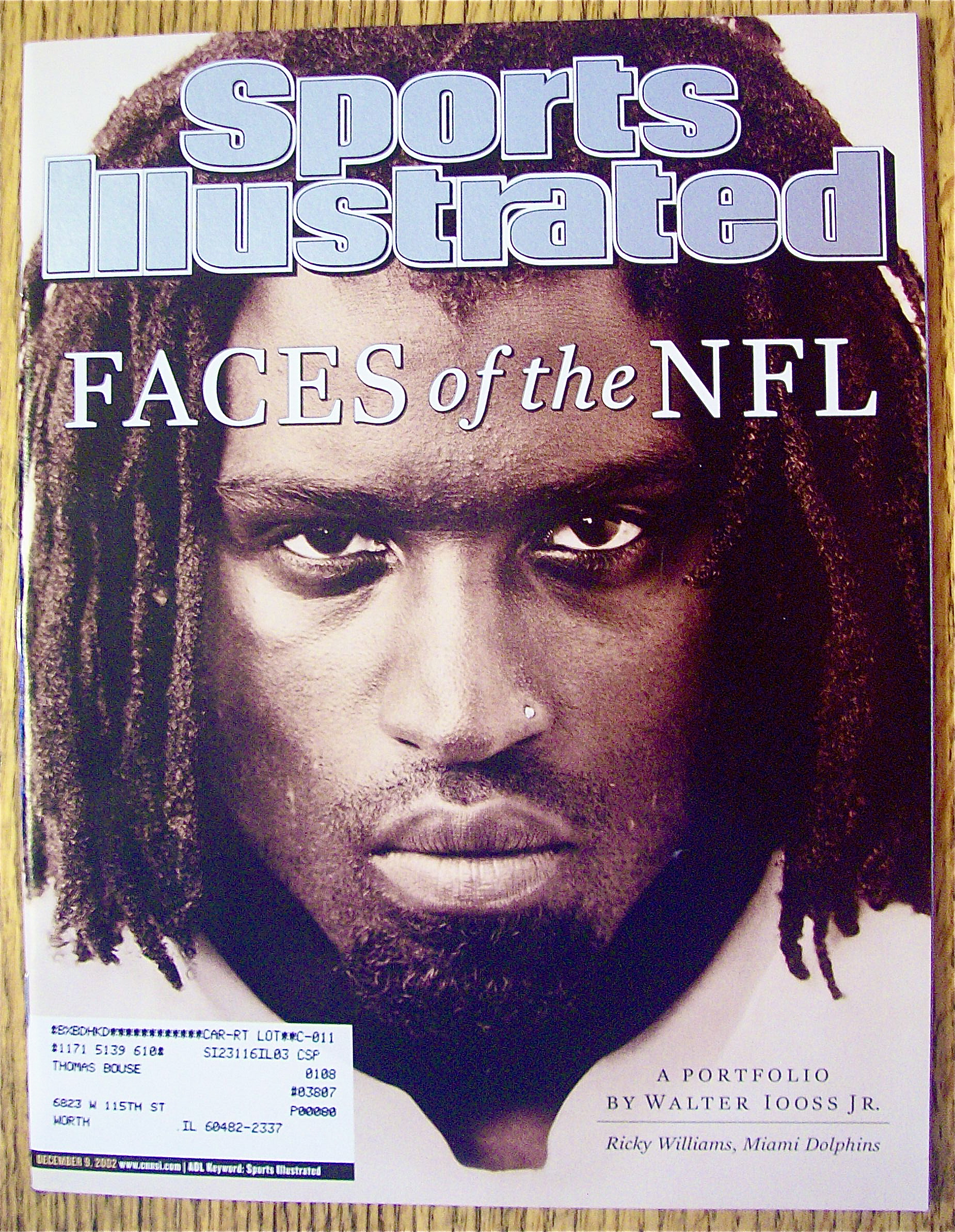 Sports Illustrated Magazine December 9, 2002 Faces-NFL