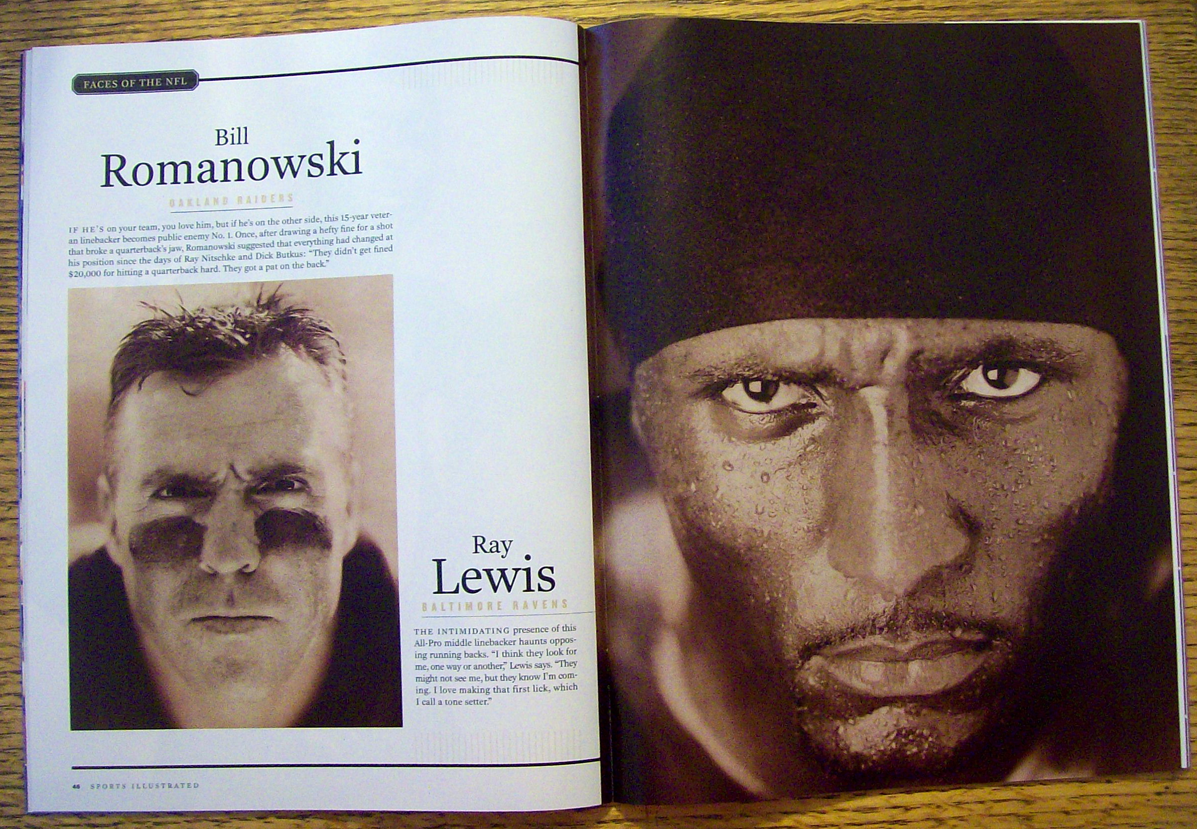 Sports Illustrated Magazine December 9, 2002 Faces-NFL