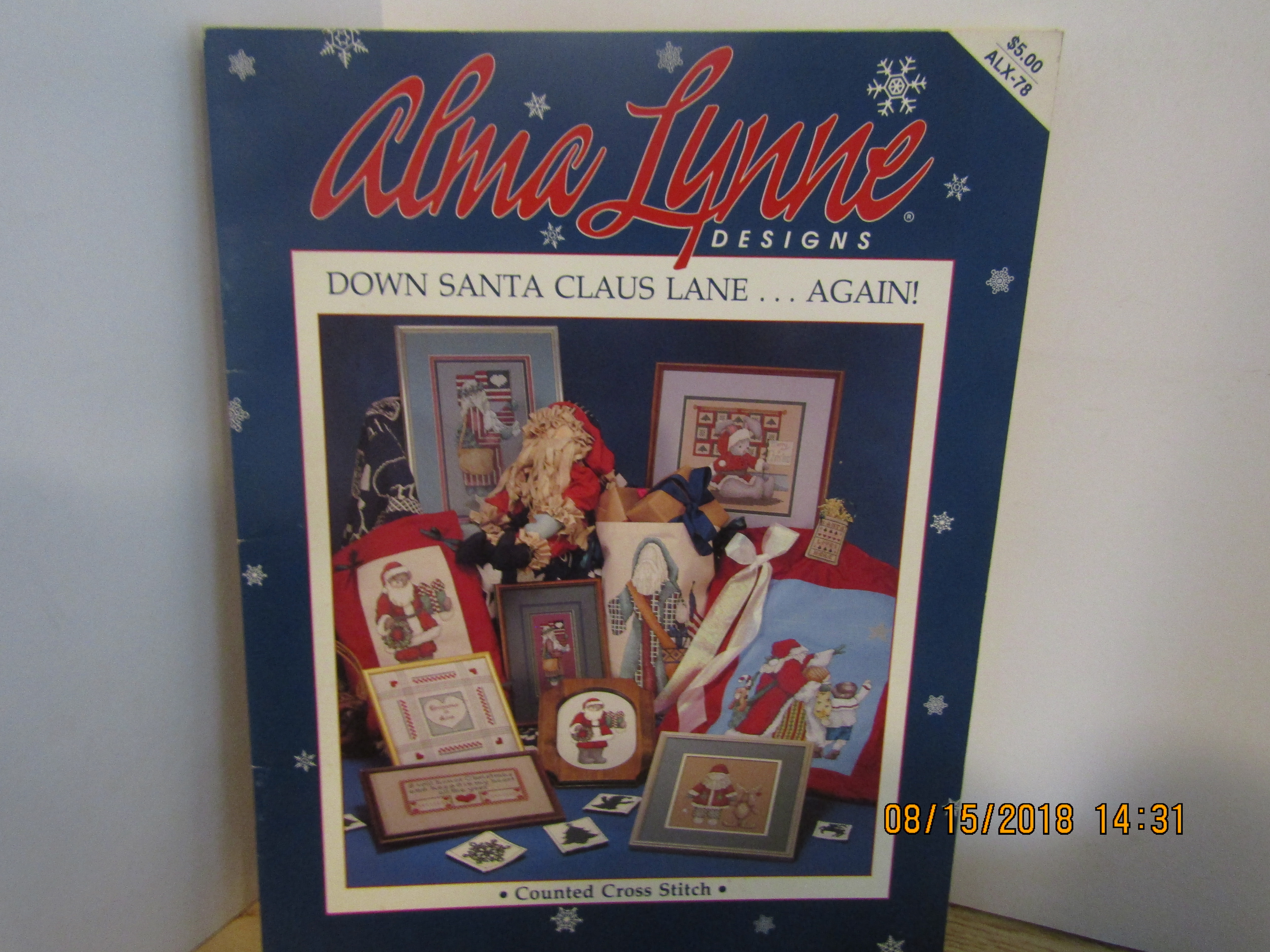 Alma Lynne Cross Stitch Down SantaClaus Lane-Again  #78