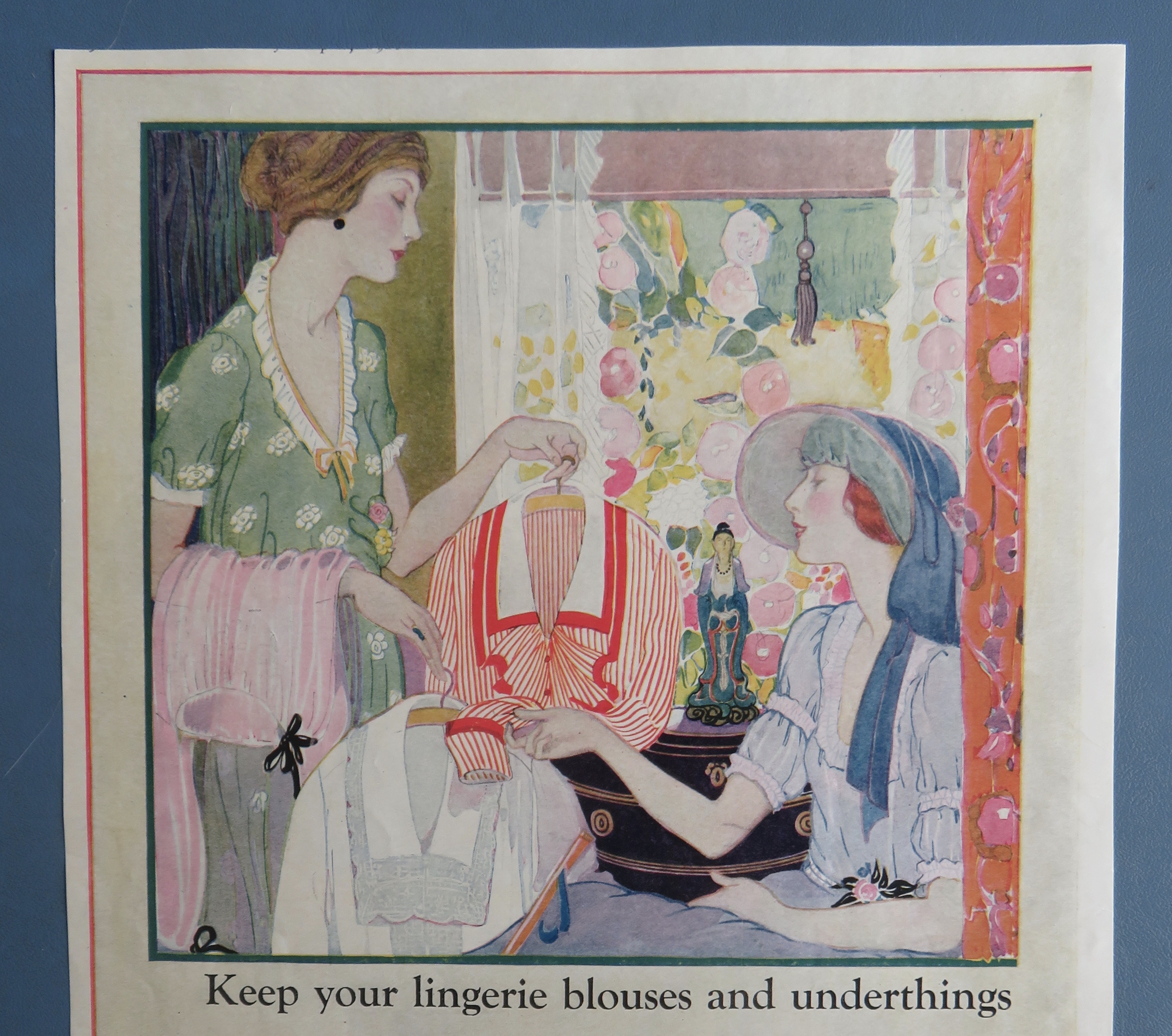 1920 Lux Soap with Two Women Looking At Dress