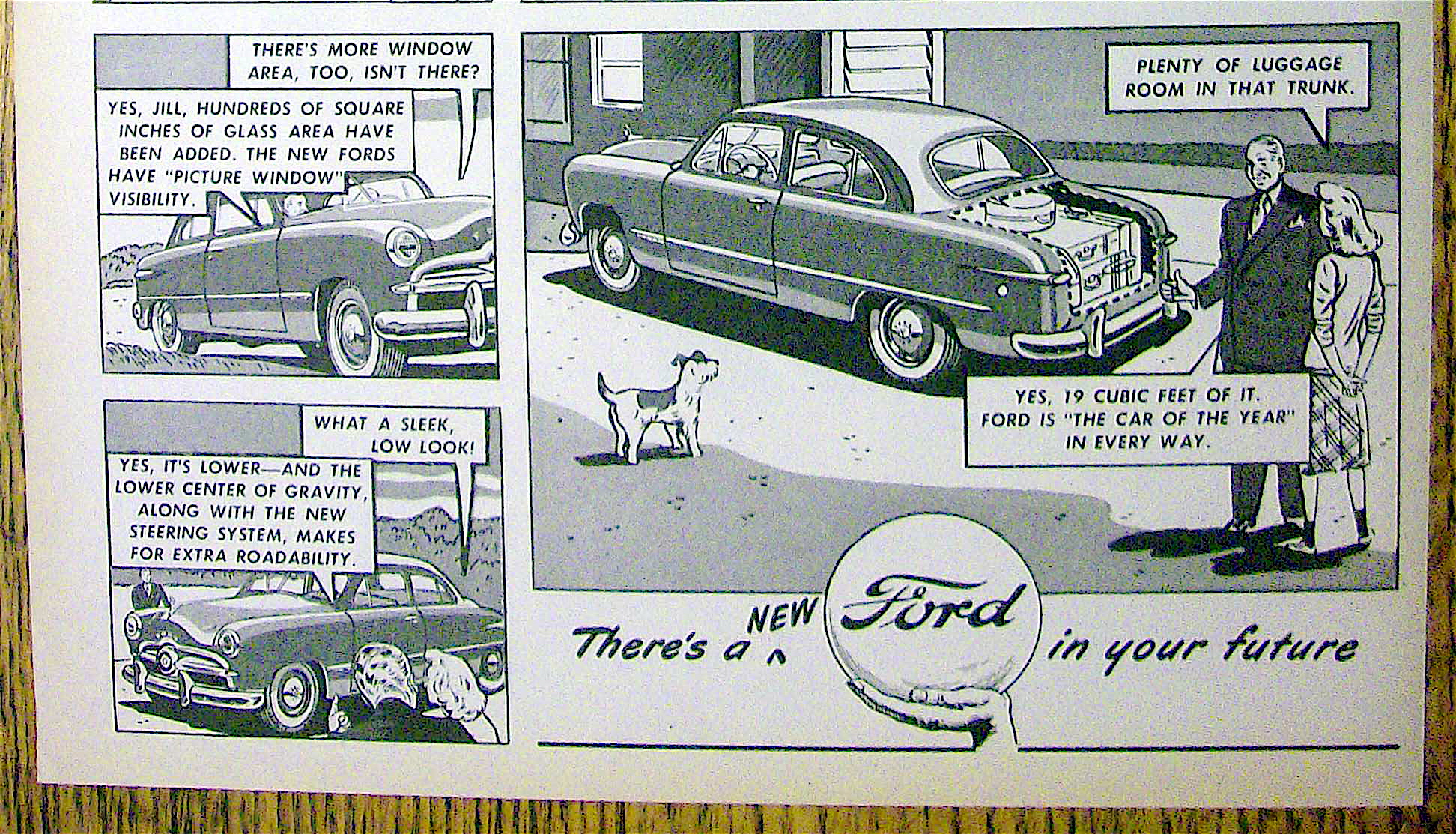 1949 Ford with Al Esper (Chief Test Driver) and Jill
