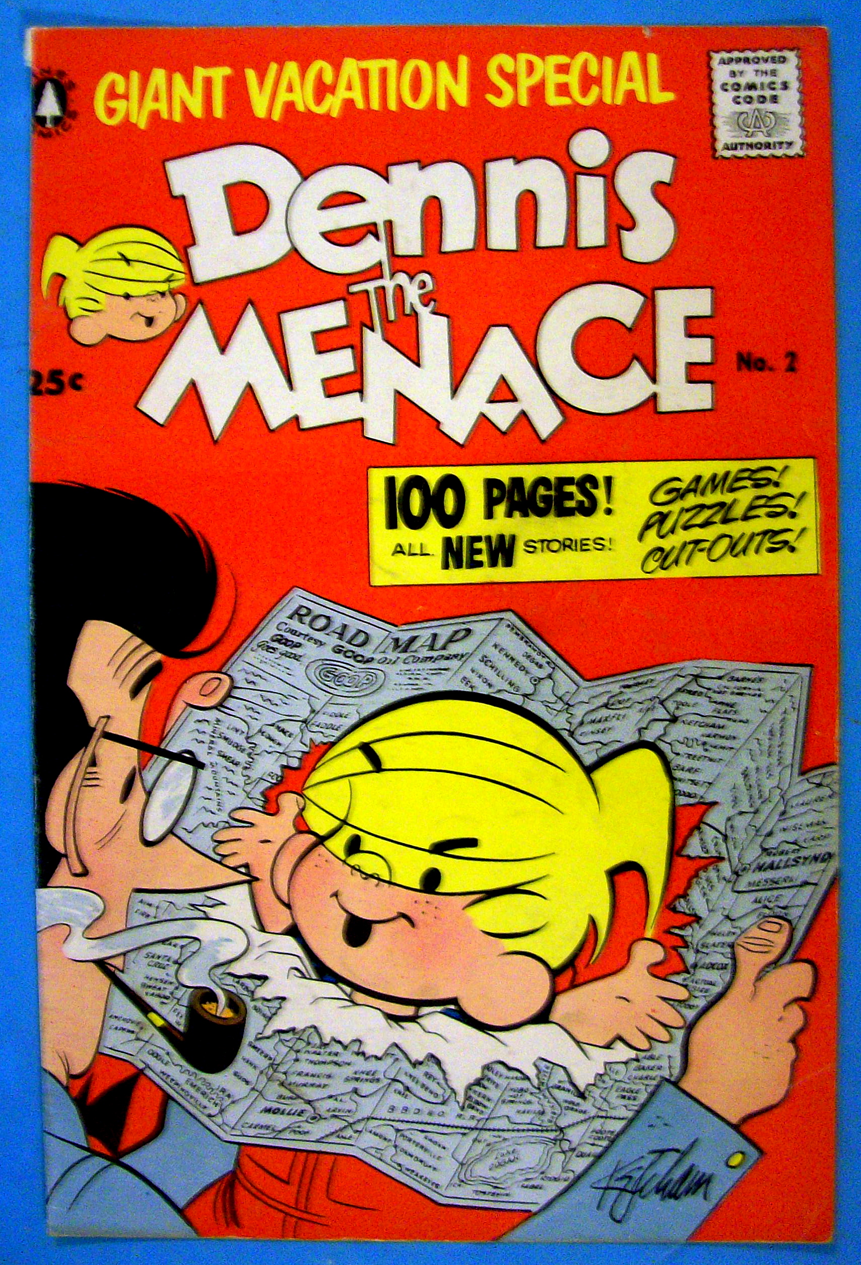 Dennis the Menace Comic Cover #2 1956