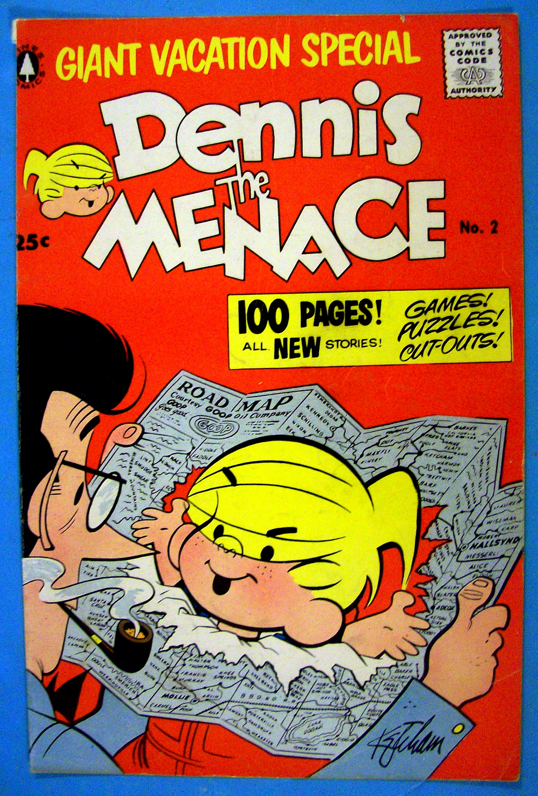 Dennis the Menace Comic Cover #2 1956