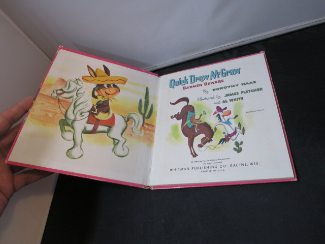 QUICK DRAW MCGRAW Badmen Beware Top Top Tales Book Whitman 1960