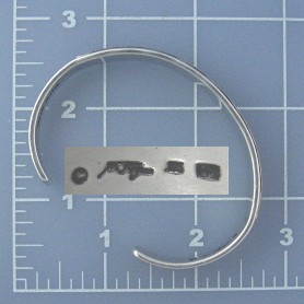 Navajo 14K Gold Sterling Silver Melvin Nesuse Cuff