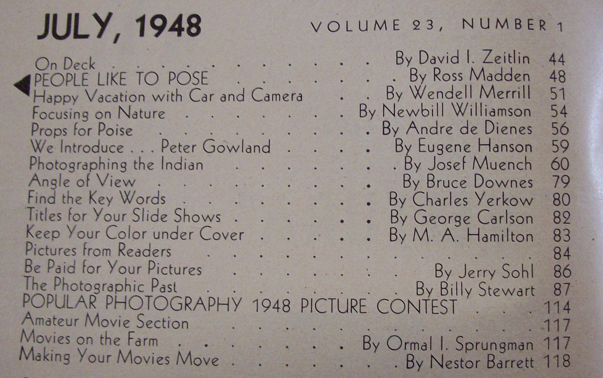Popular Photography Magazine - July 1948