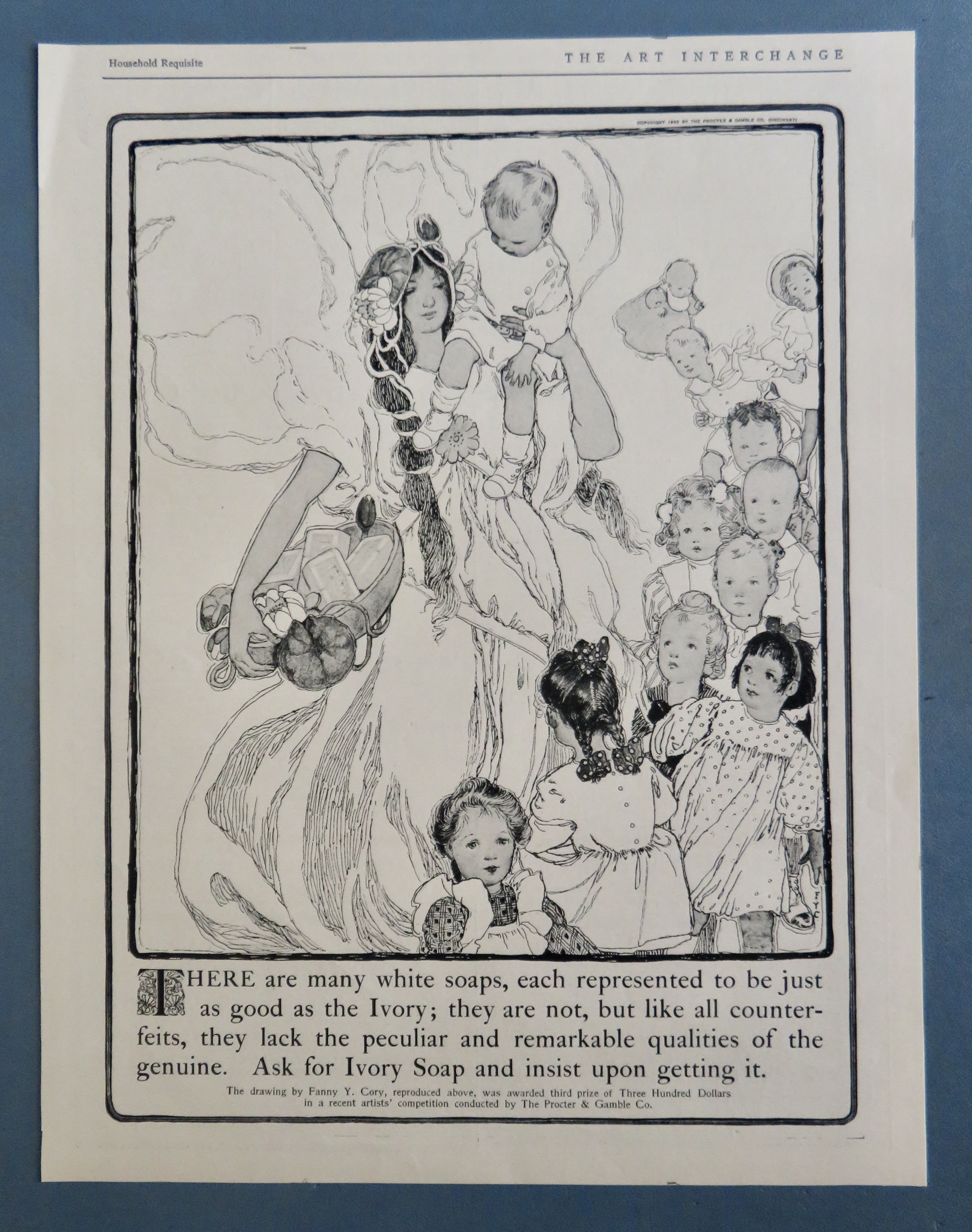 1902 Ivory Soap with Woman & Group Of Children