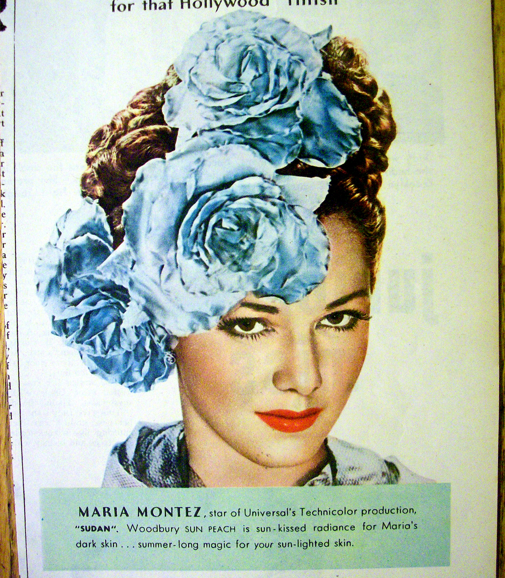 1945 Woodbury Film Finish Powder with Maria Montez