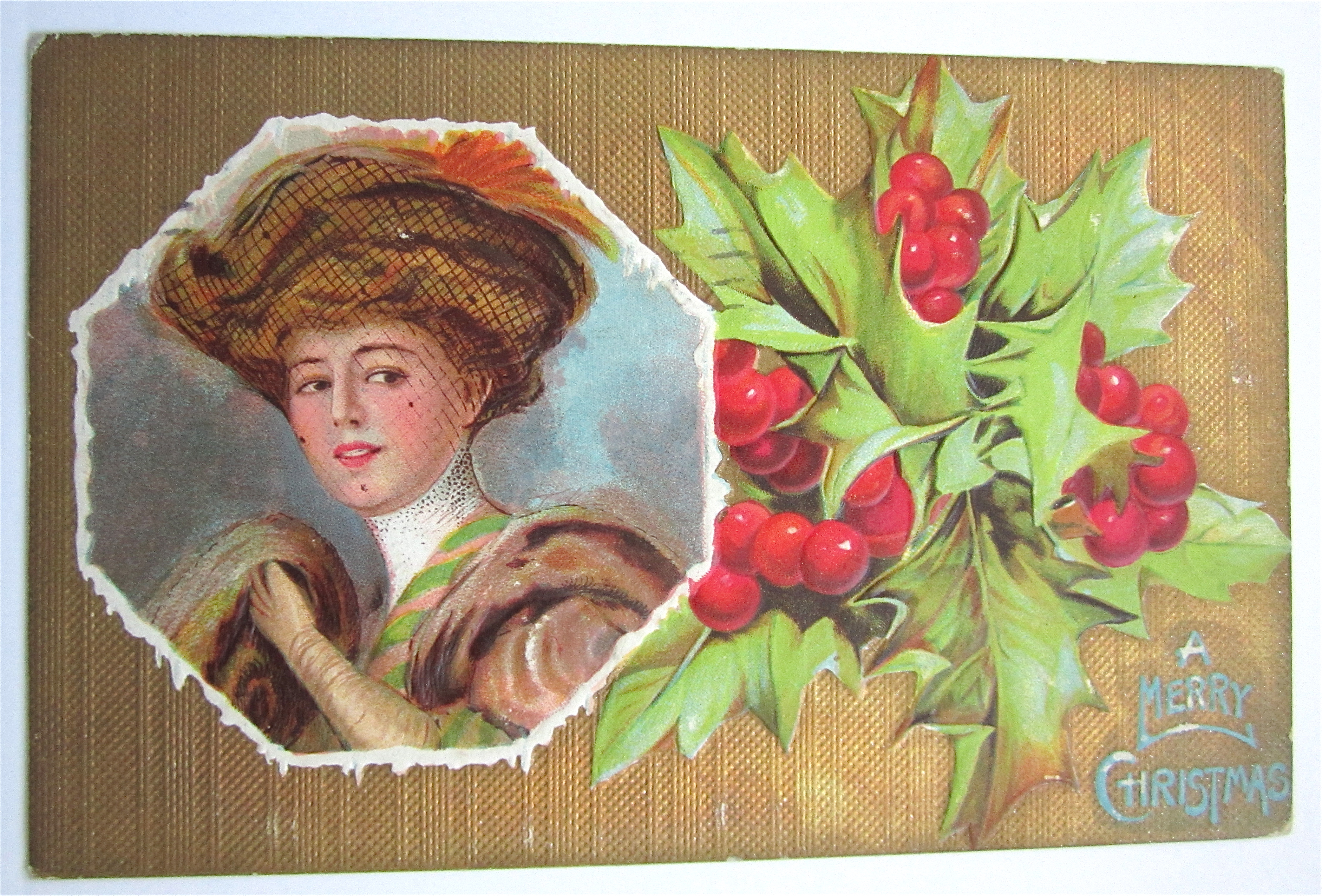 Woman With Hat Postcard