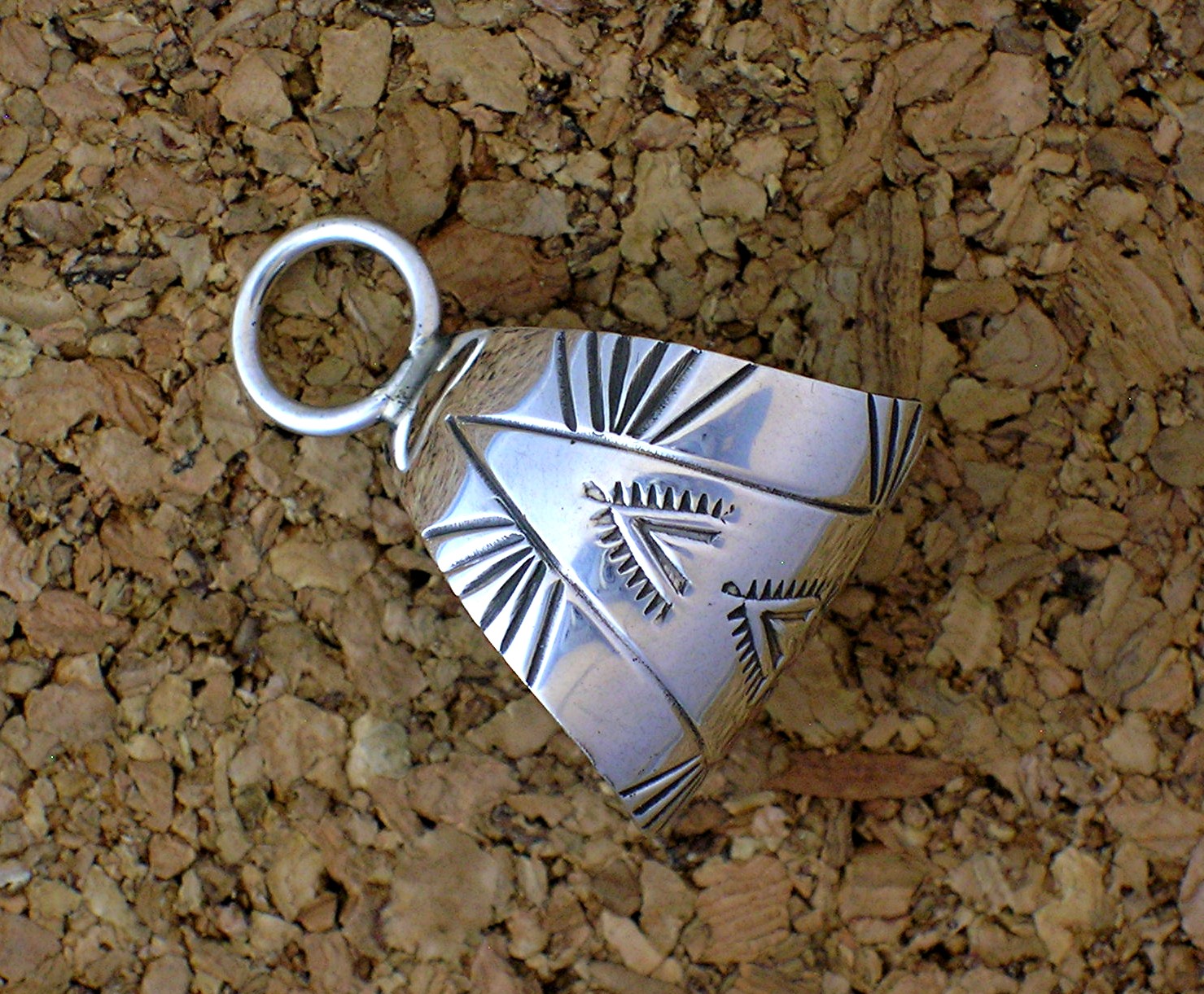Navajo Sterling Silver  Bale for Beads or Necklace