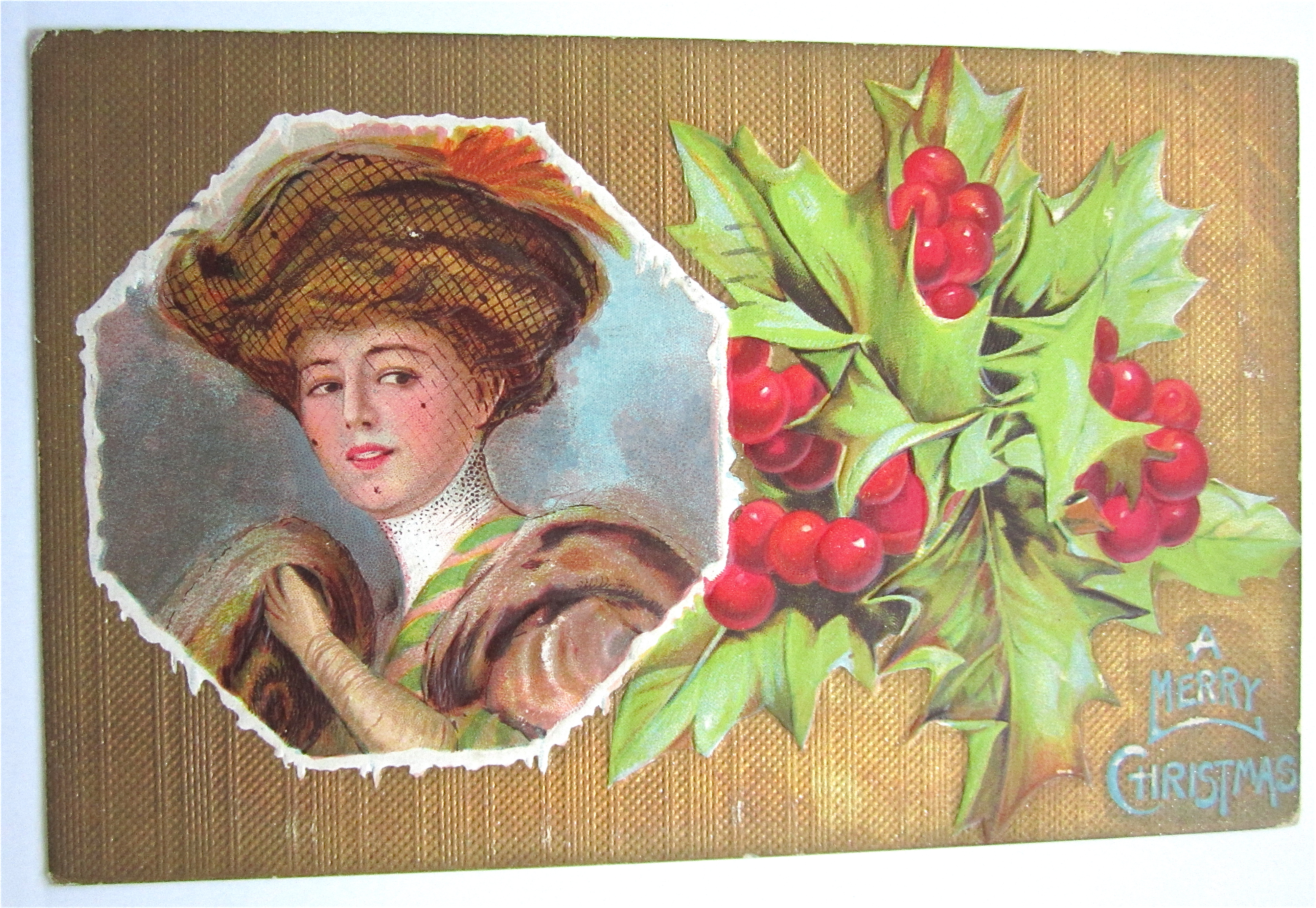 Woman With Hat Postcard
