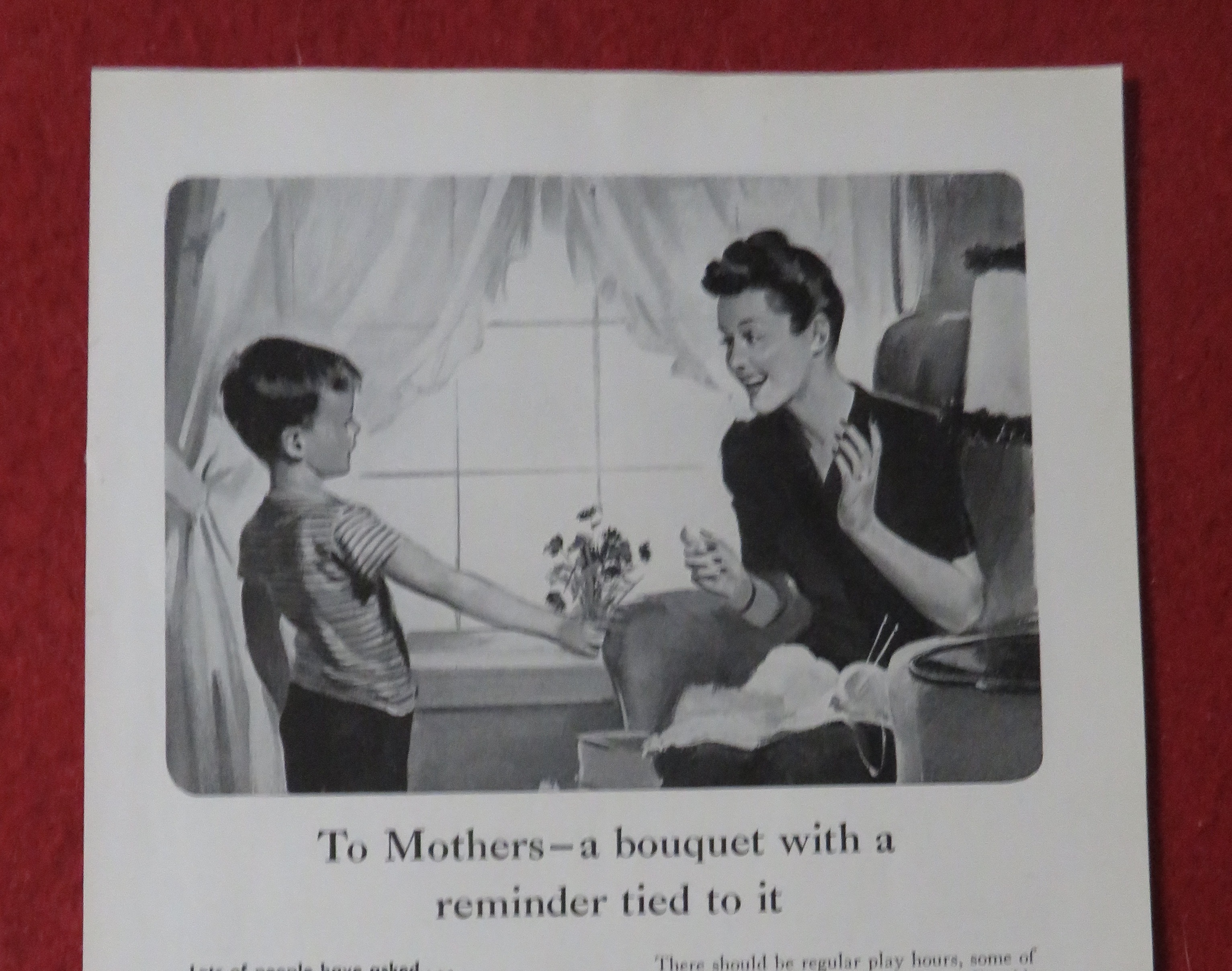 1944 Metropolitan Life Insurance with Mom & Son