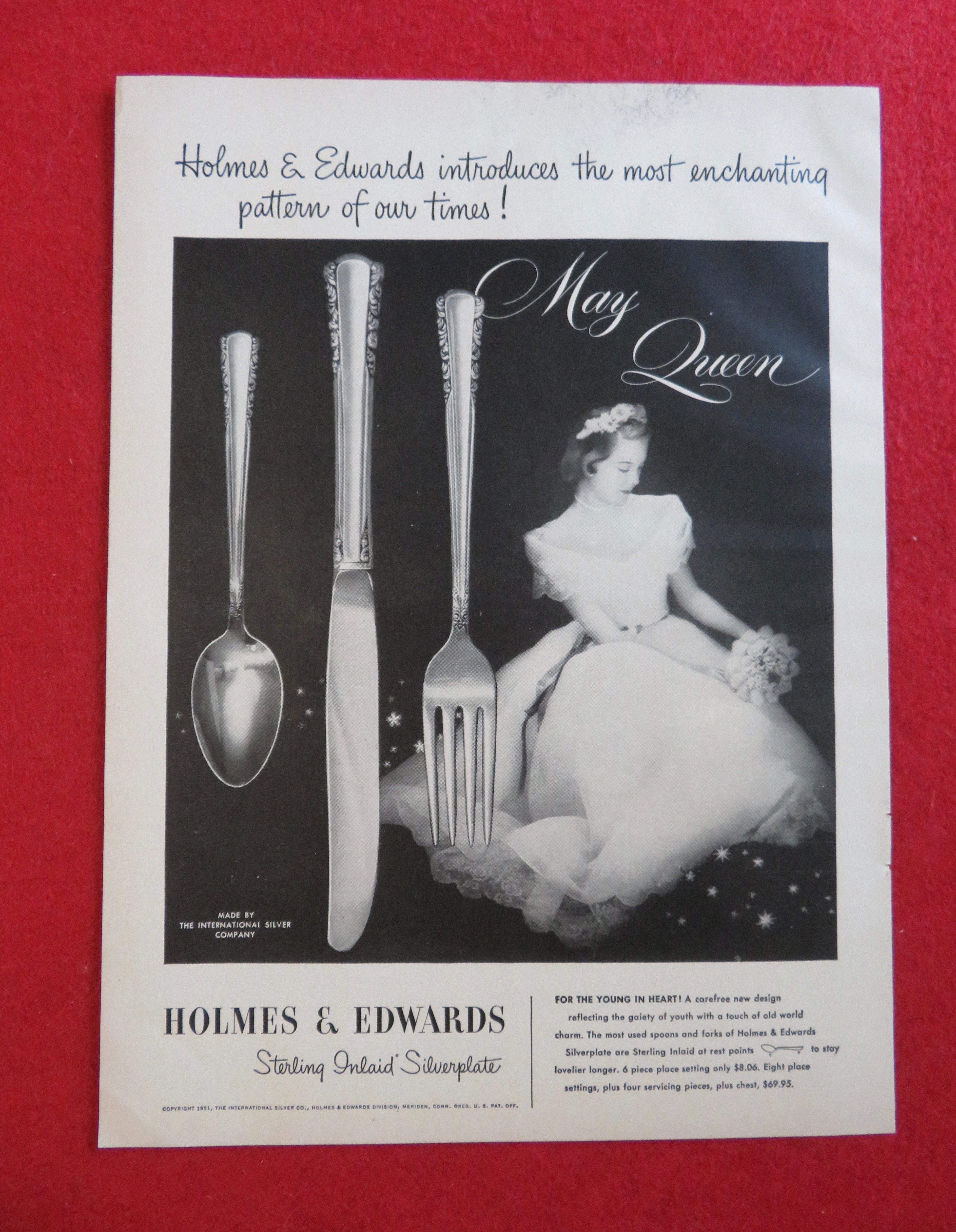 1951 Holmes & Edwards Silverplate with May Queen