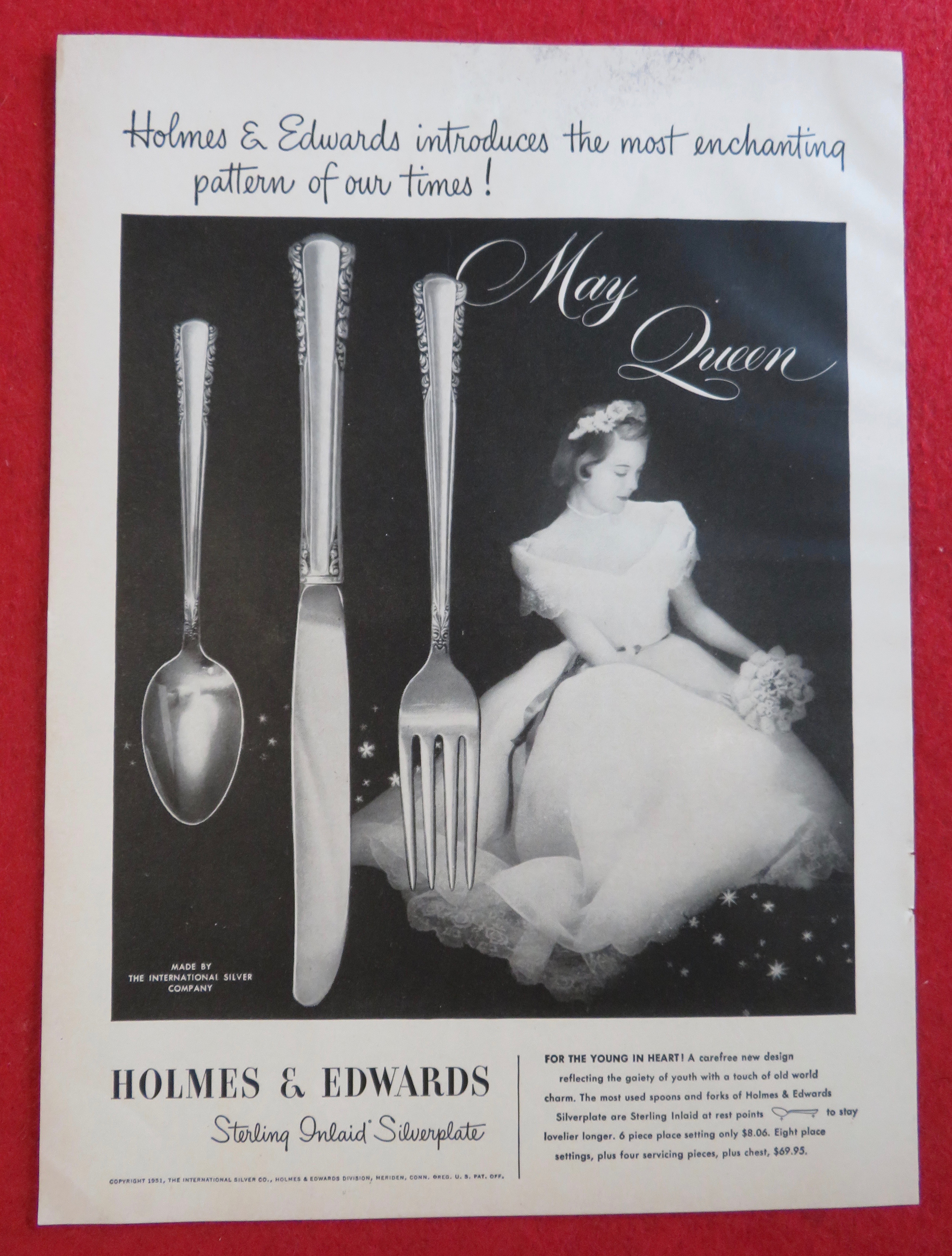 1951 Holmes & Edwards Silverplate with May Queen
