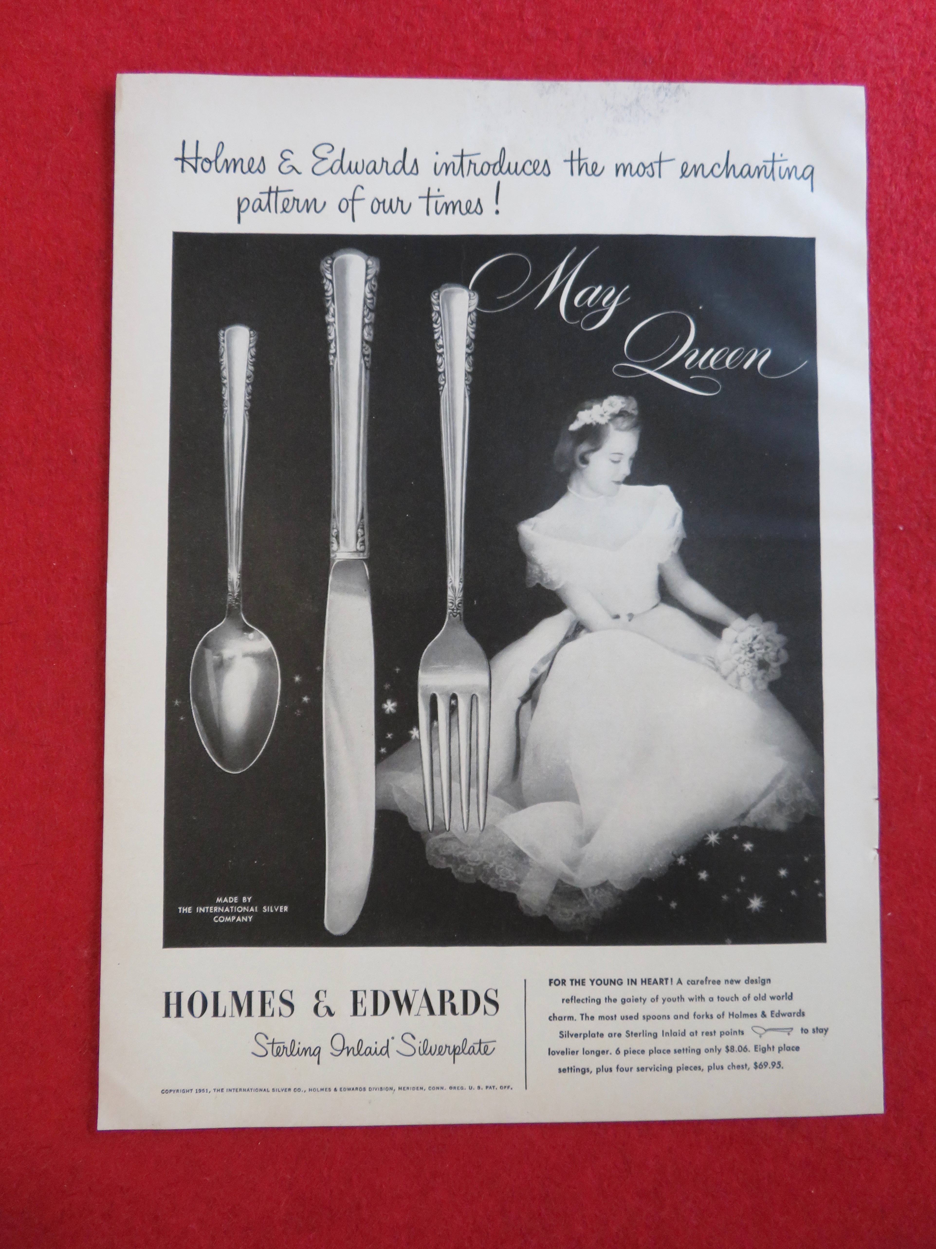 1951 Holmes & Edwards Silverplate with May Queen