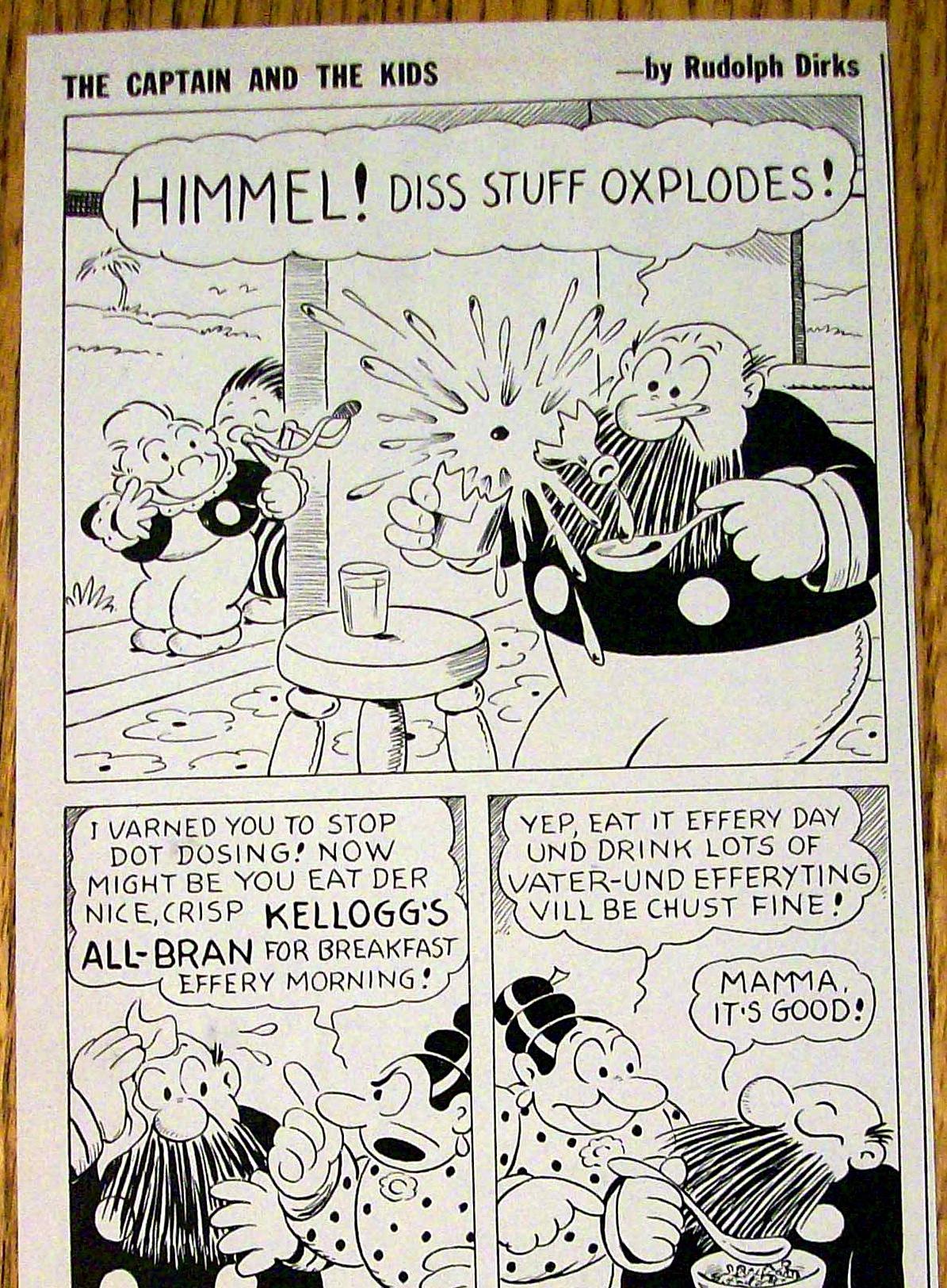 1940 Kellogg's All-Bran Cereal with Captain & the Kids