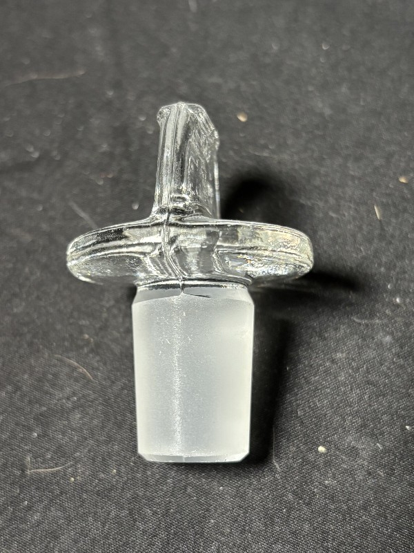 Vintage Pyrex Glass Stopper 19 Ground Taper Joint Solid Pennyhead Laboratory