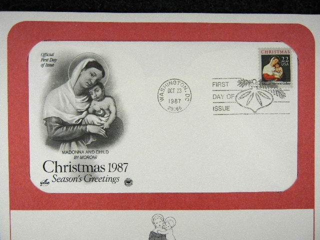 First day issue stamp, Christmas 1987