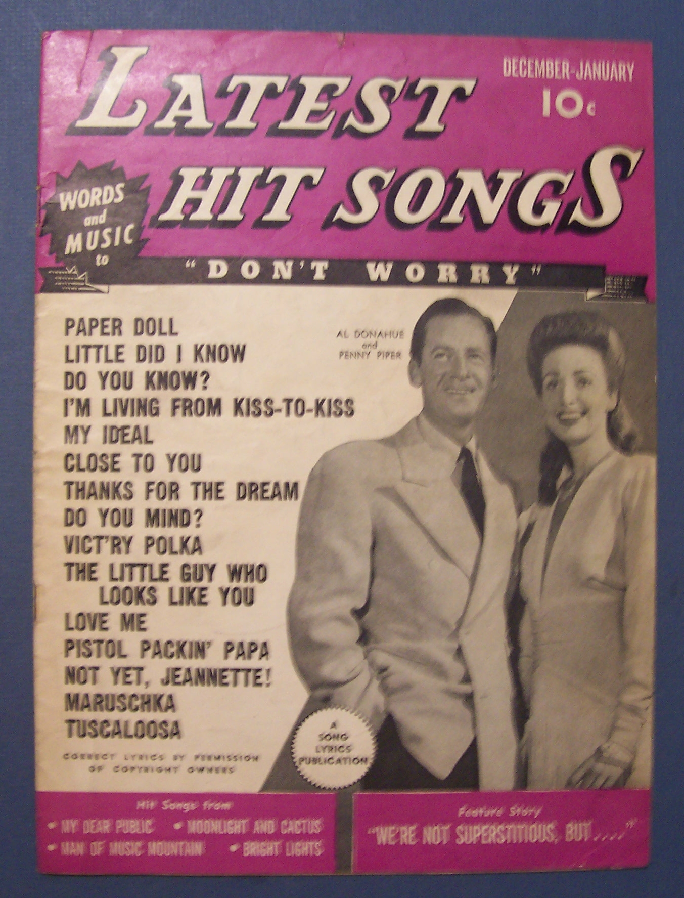 Latest Hit Songs Magazine-December 1943 - January 1944