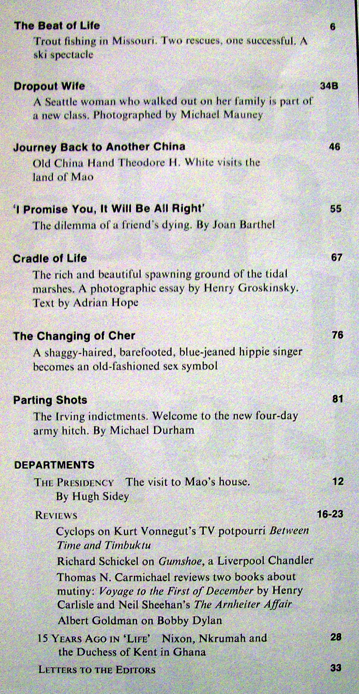 Life Magazine March 17, 1972 Dropout Wife