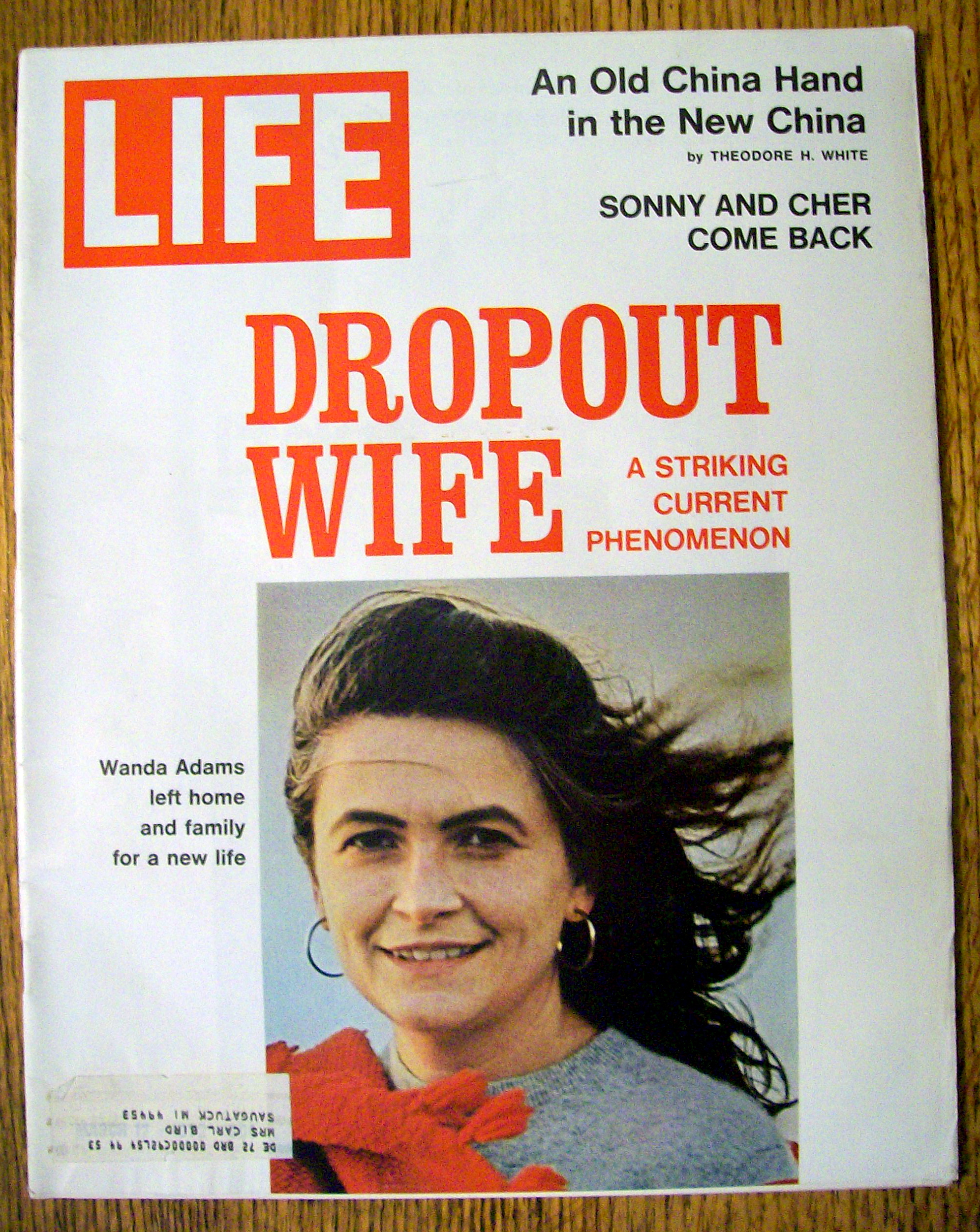 Life Magazine March 17, 1972 Dropout Wife