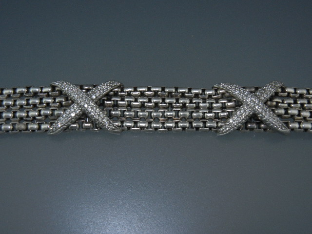 David Yurman Diamond 18K Gold Sterling Silver Bracelet