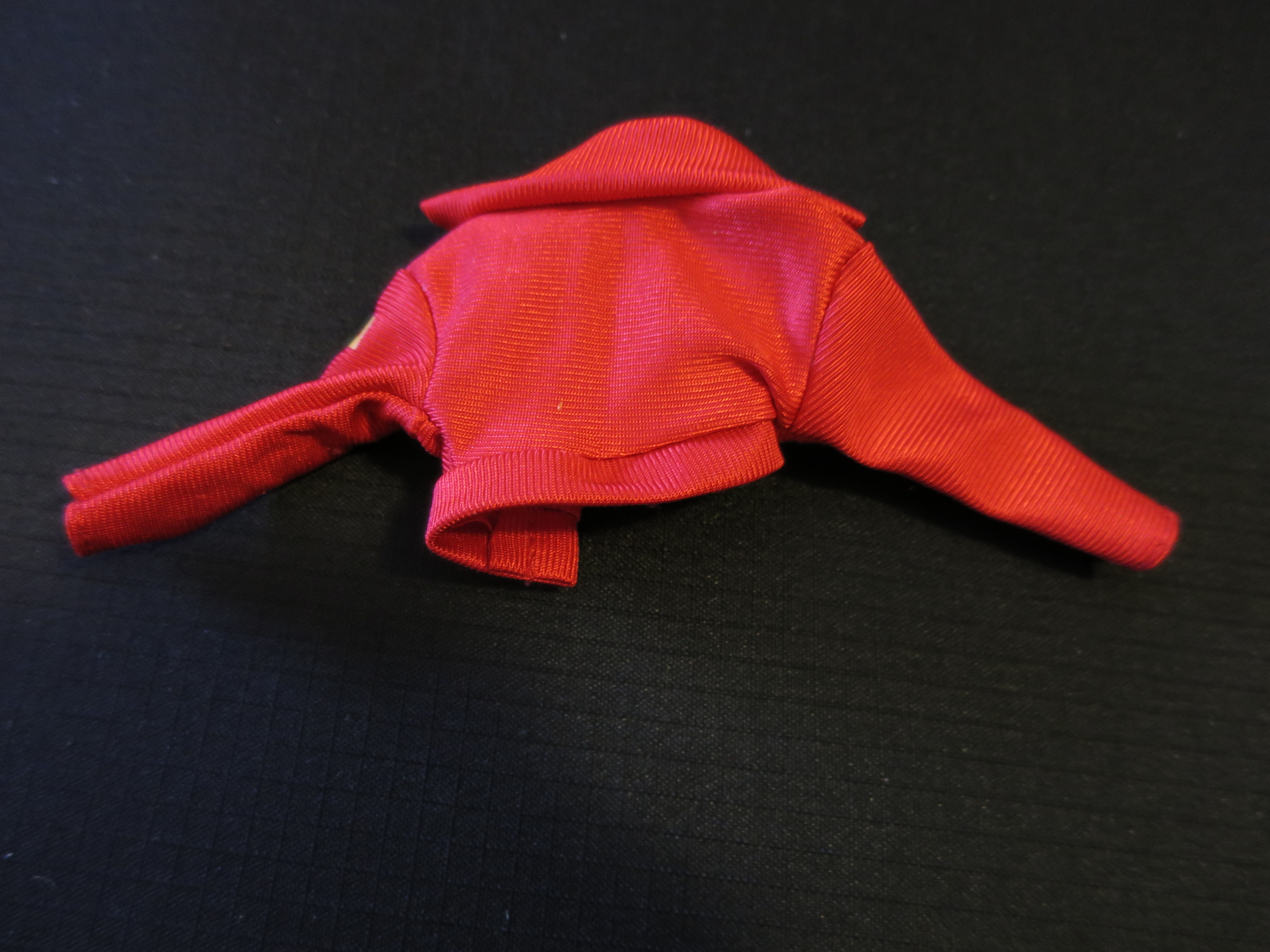 Barbie Doll Red Cropped Bay Watch Coat Jacket No Tag